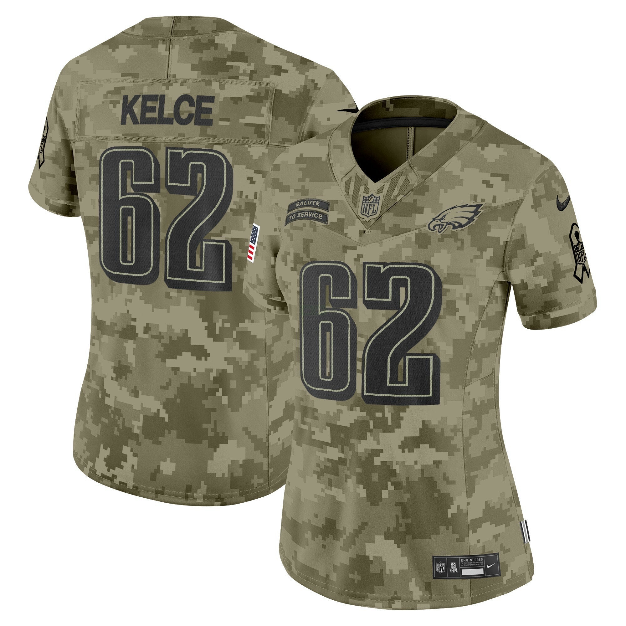 Camisa NFL Women’s Philadelphia 2024 Salute to Service Vapor Limited Jersey