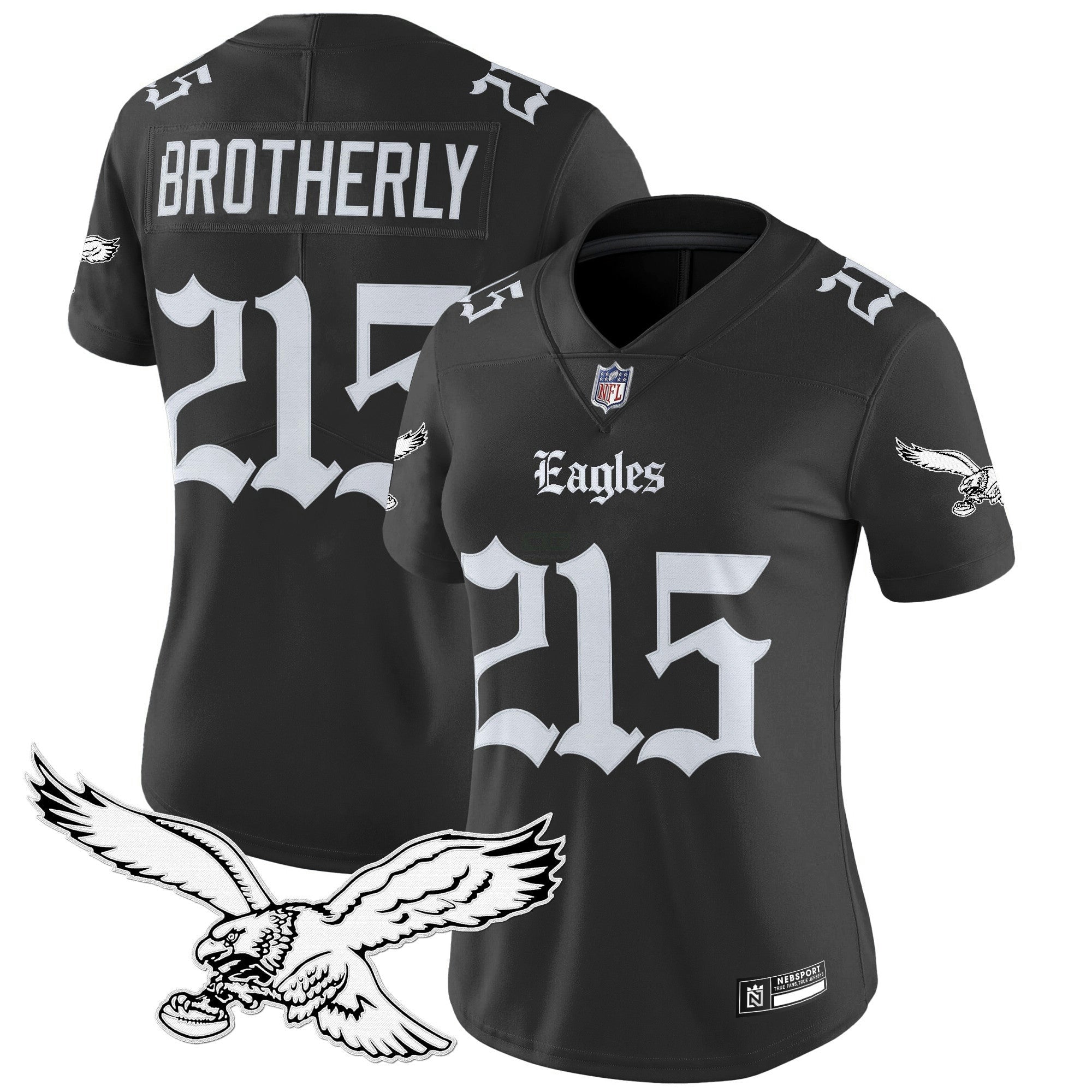 Camisa NFL Women’s Philadelphia ‘Gothic Philly Edition’ Vapor Limited Jersey