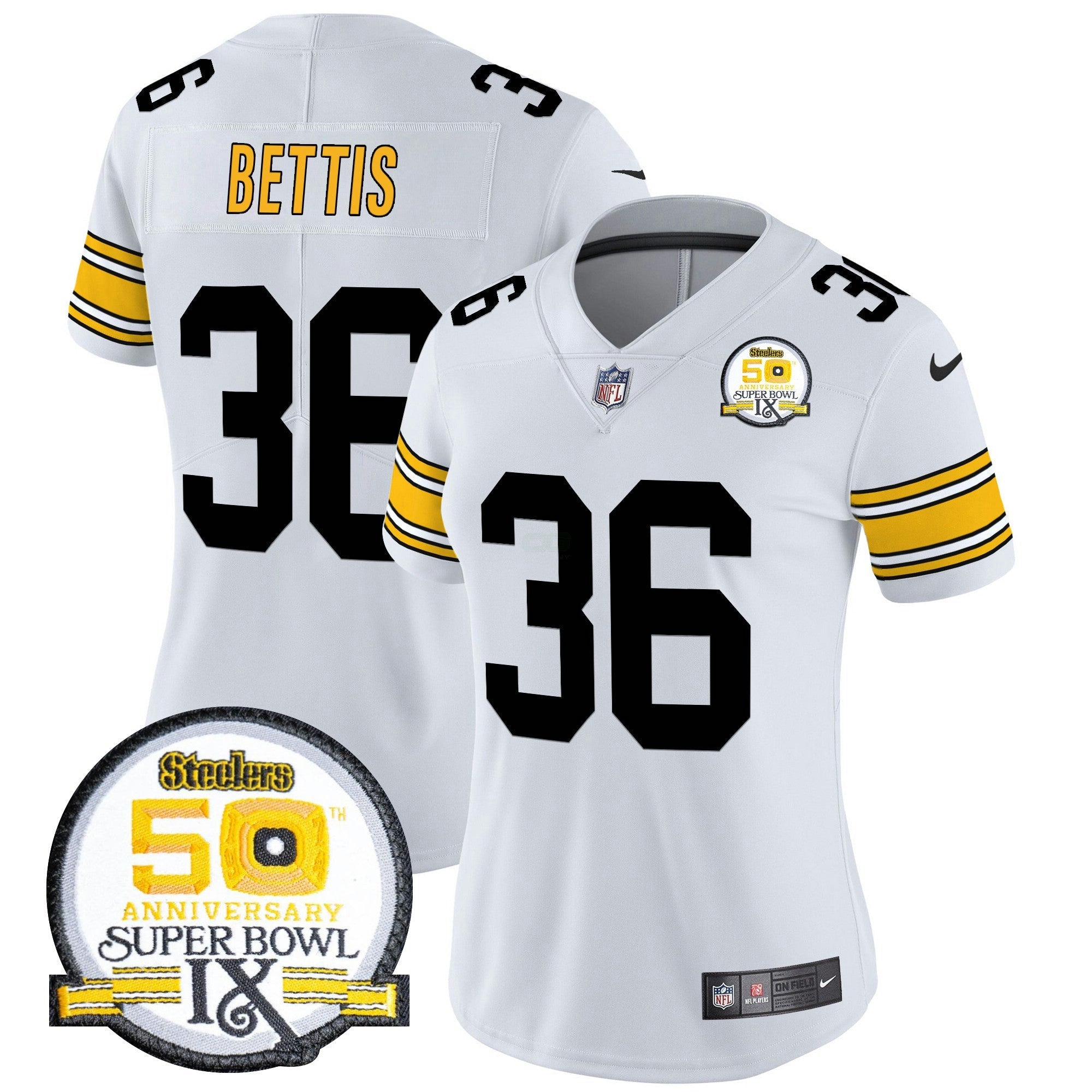 Camisa NFL Women’s Pittsburgh Throwback 2024 Vapor Limited Jersey