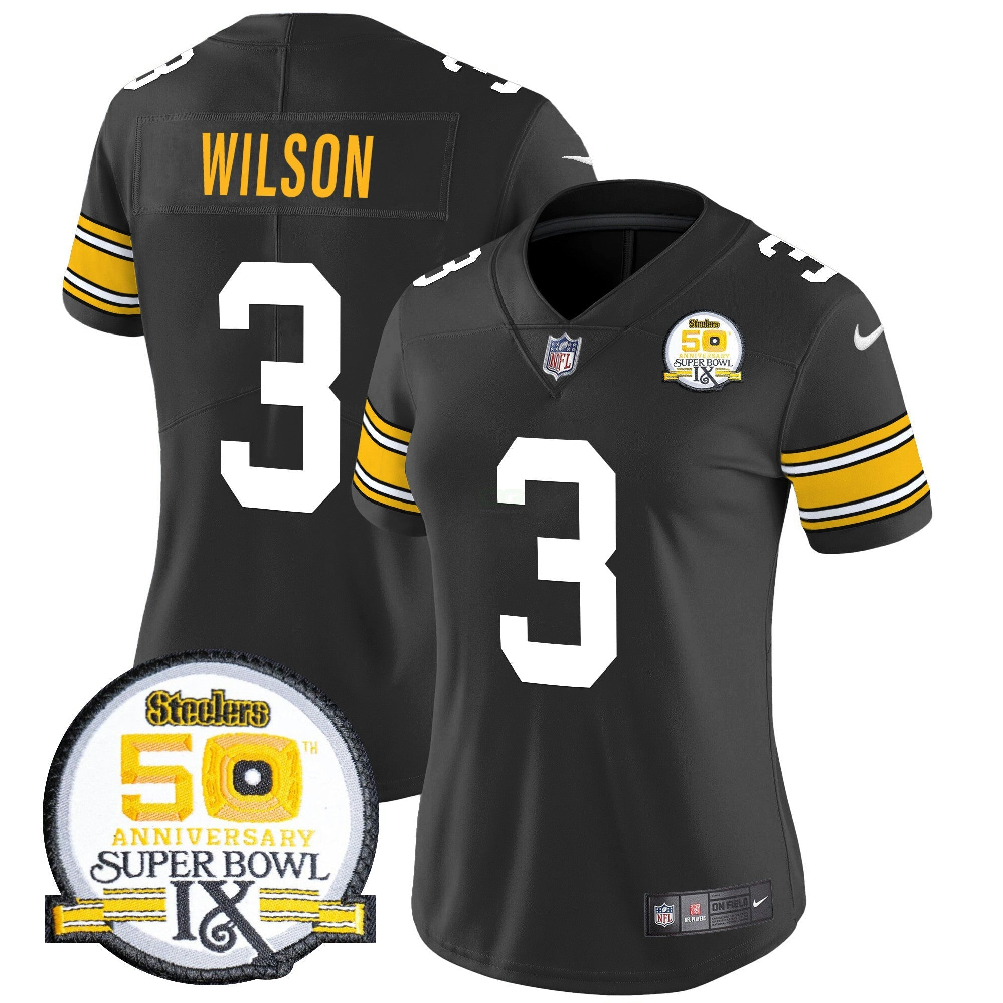 Camisa NFL Women’s Pittsburgh Throwback 2024 Vapor Limited Jersey