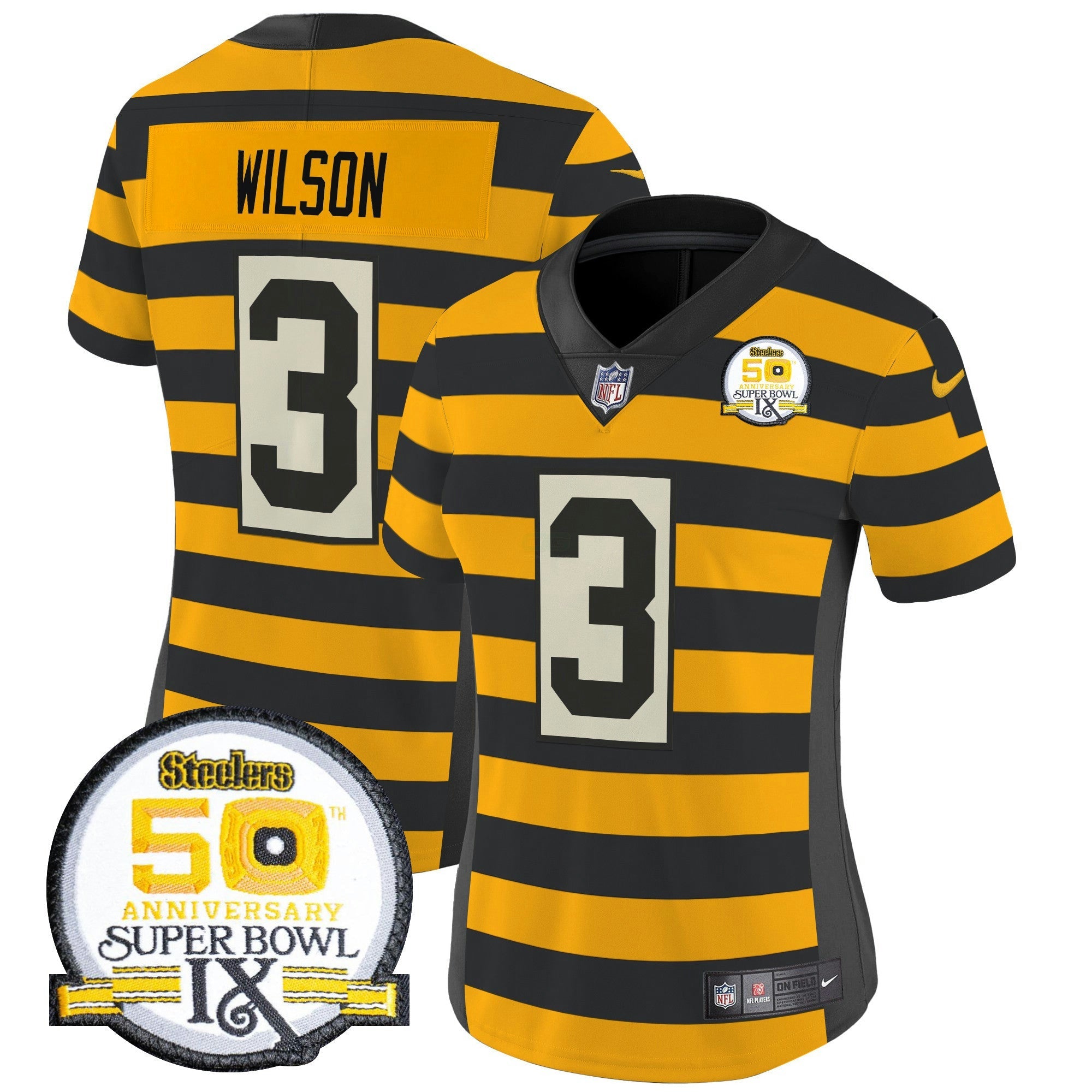 Camisa NFL Women’s Pittsburgh Throwback 2024 Vapor Limited Jersey