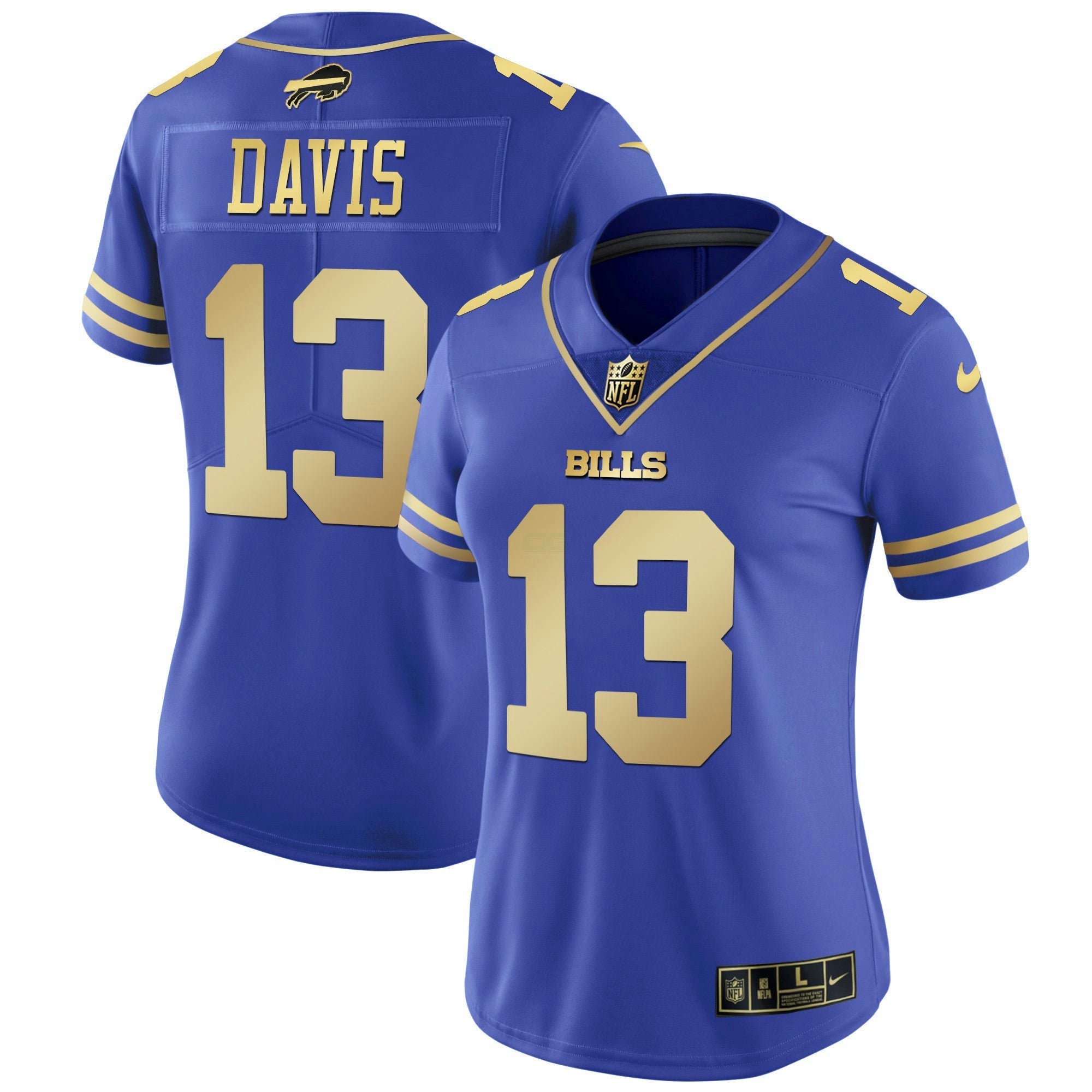 Camisa NFL Women’s Preta Vermelha Vapor Jersey