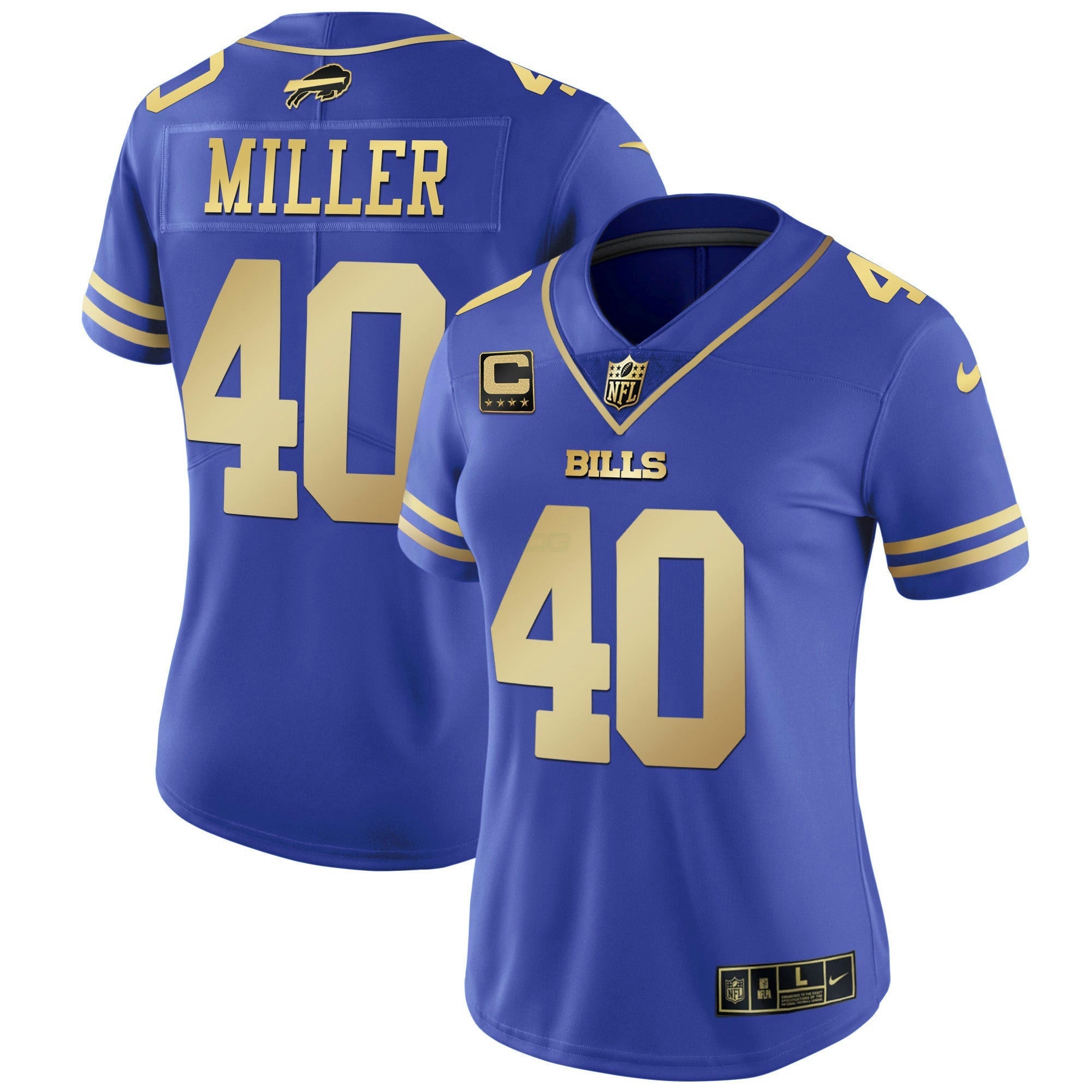 Camisa NFL Women’s Preta Vermelha Vapor Jersey