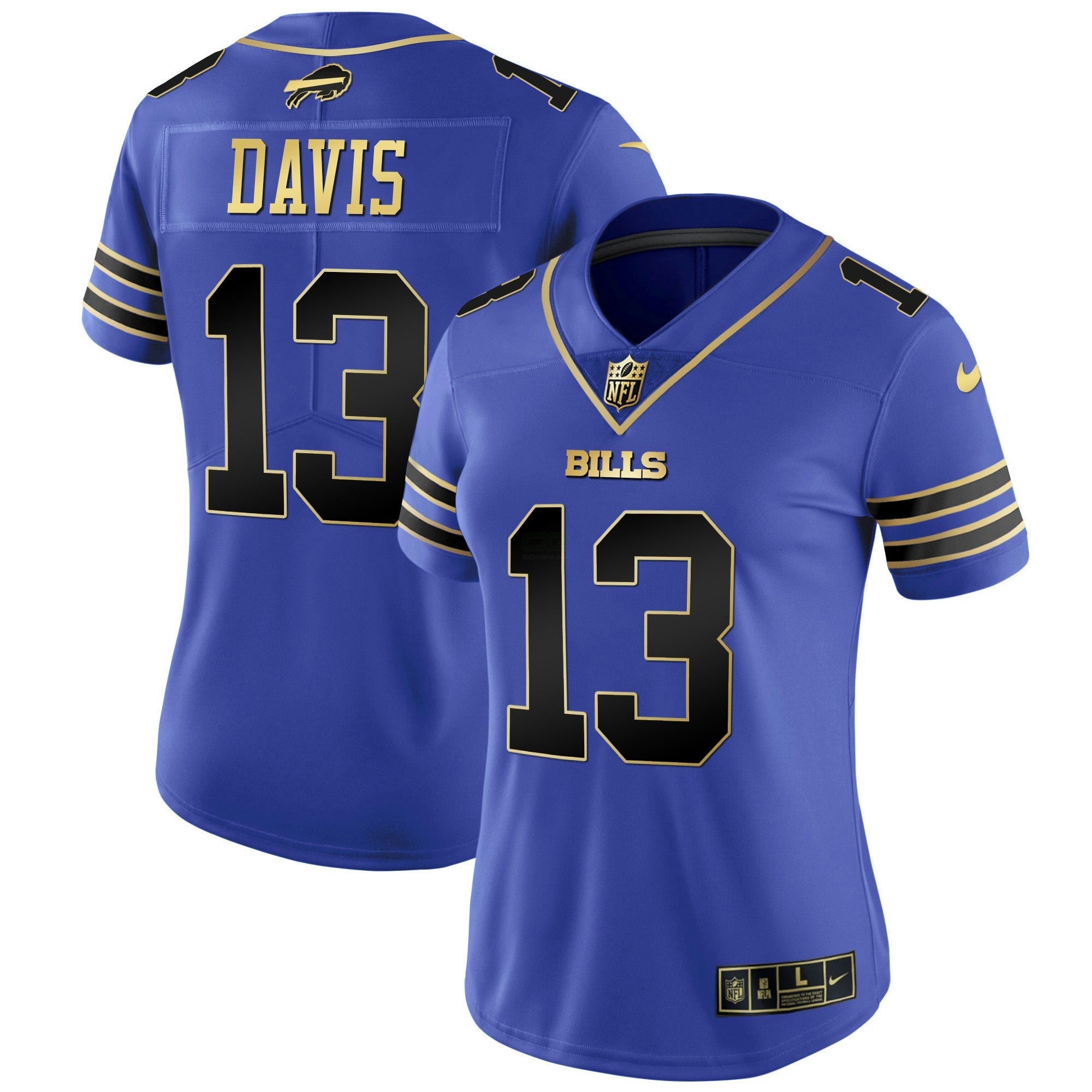 Camisa NFL Women’s Preta Vermelha Vapor Jersey