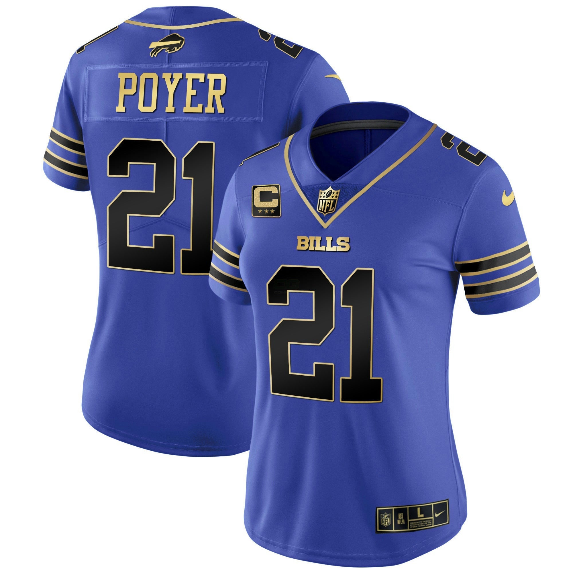 Camisa NFL Women’s Preta Vermelha Vapor Jersey