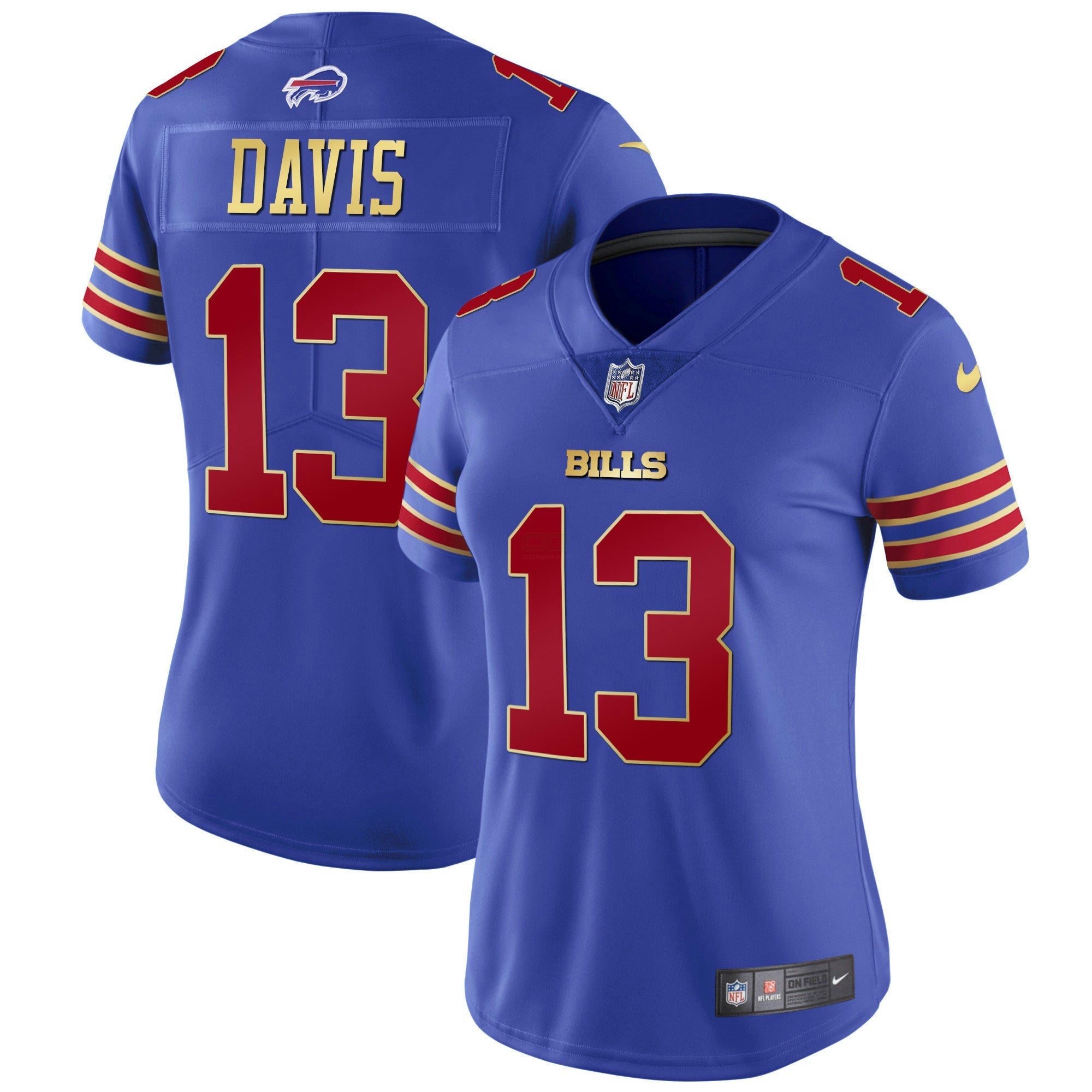 Camisa NFL Women’s Preta Vermelha Vapor Jersey