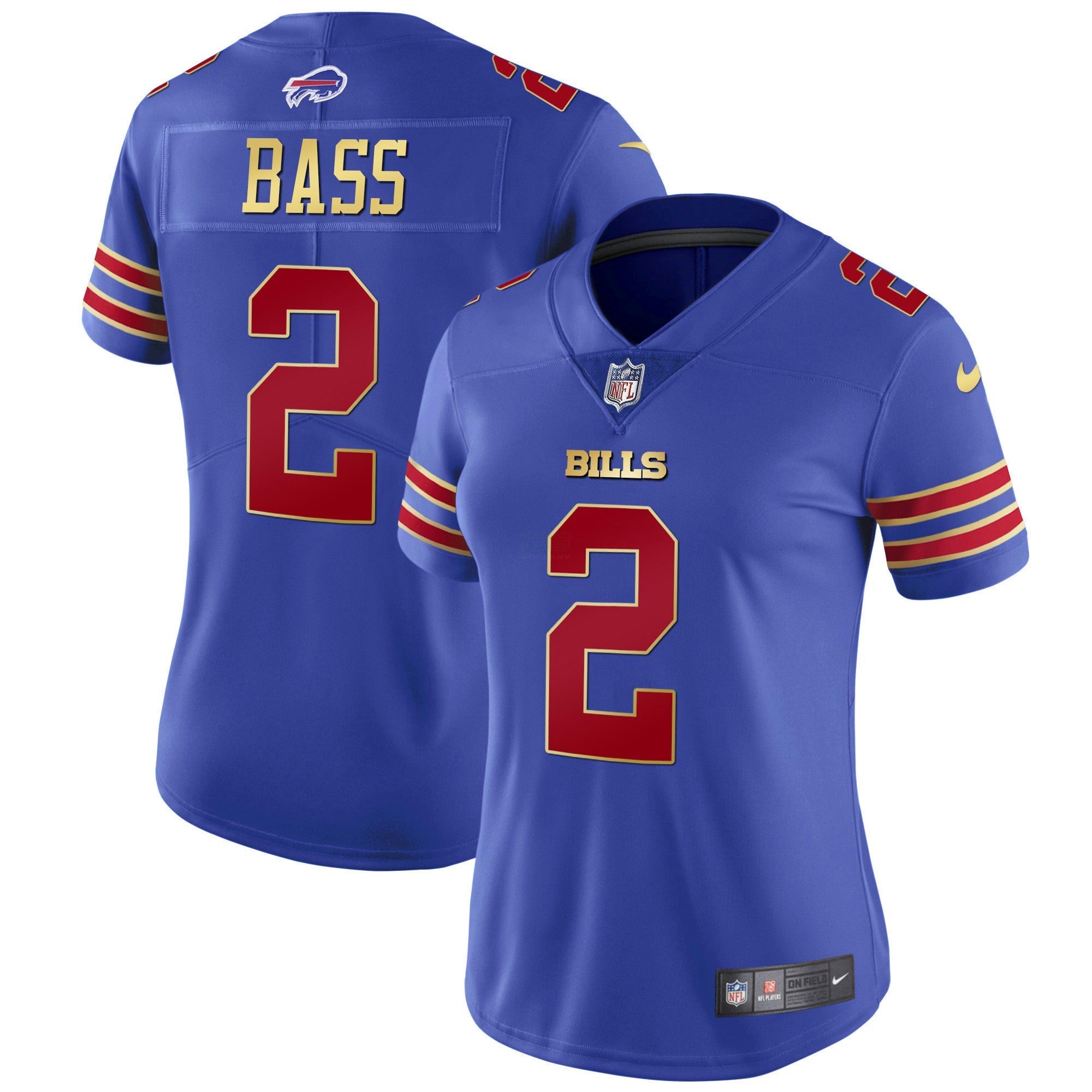 Camisa NFL Women’s Preta Vermelha Vapor Jersey
