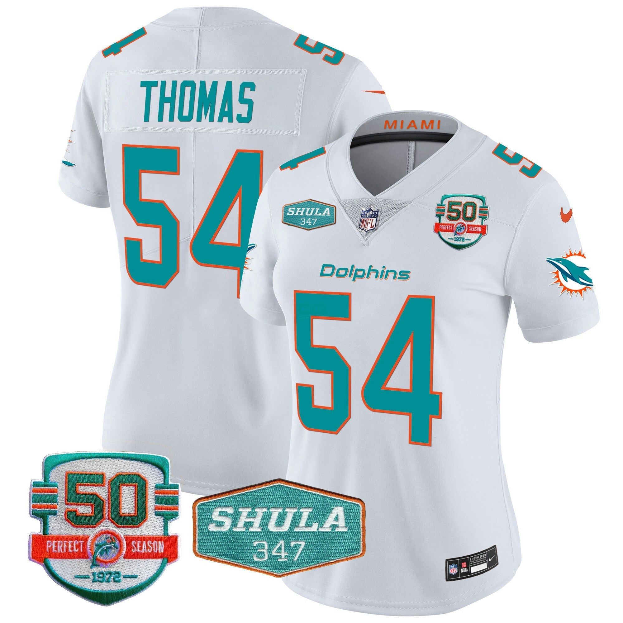 Camisa NFL Women’s Shula 347 Patch Vapor Jersey