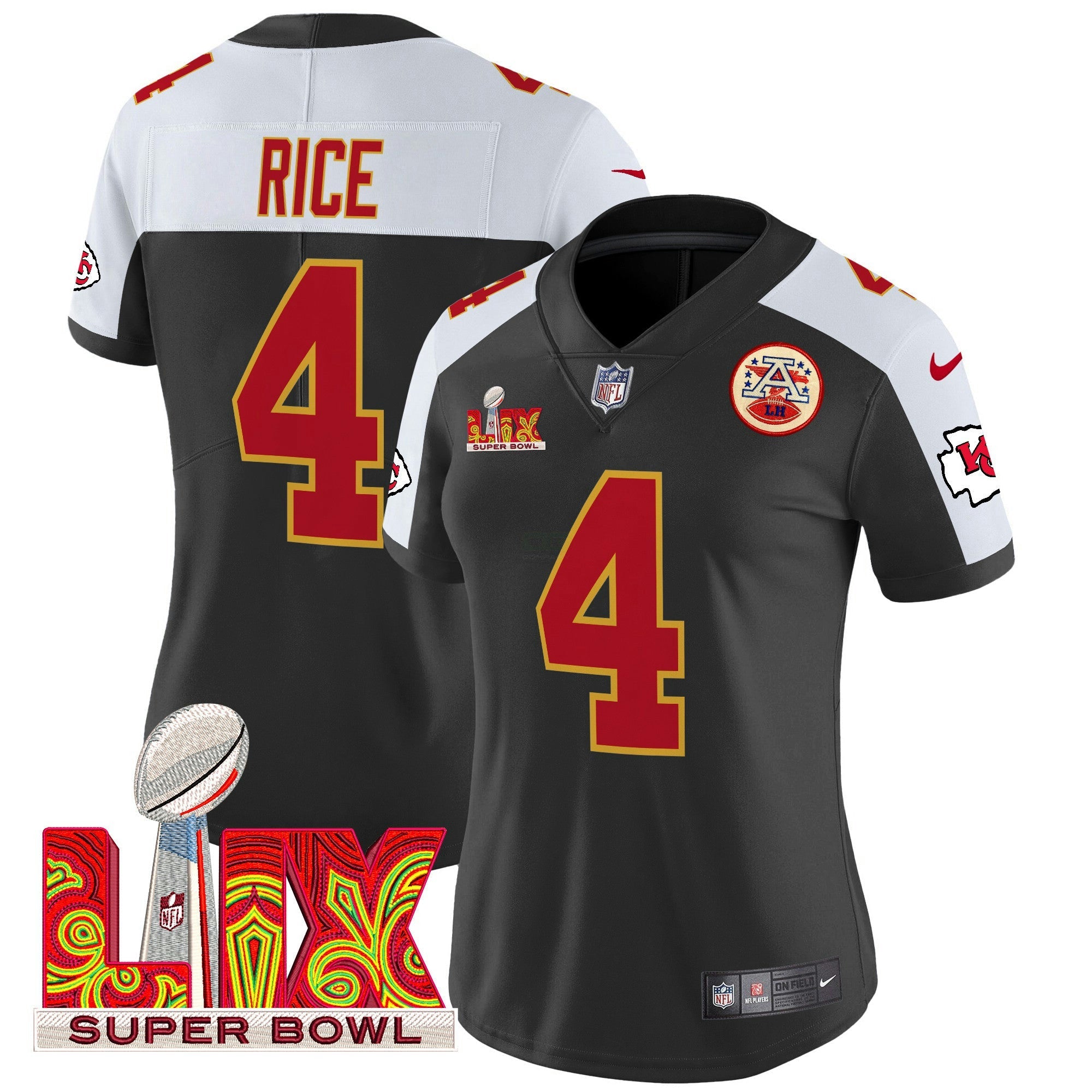 Camisa NFL Women’s Super Bowl LIX Patch Vapor Limited Jersey