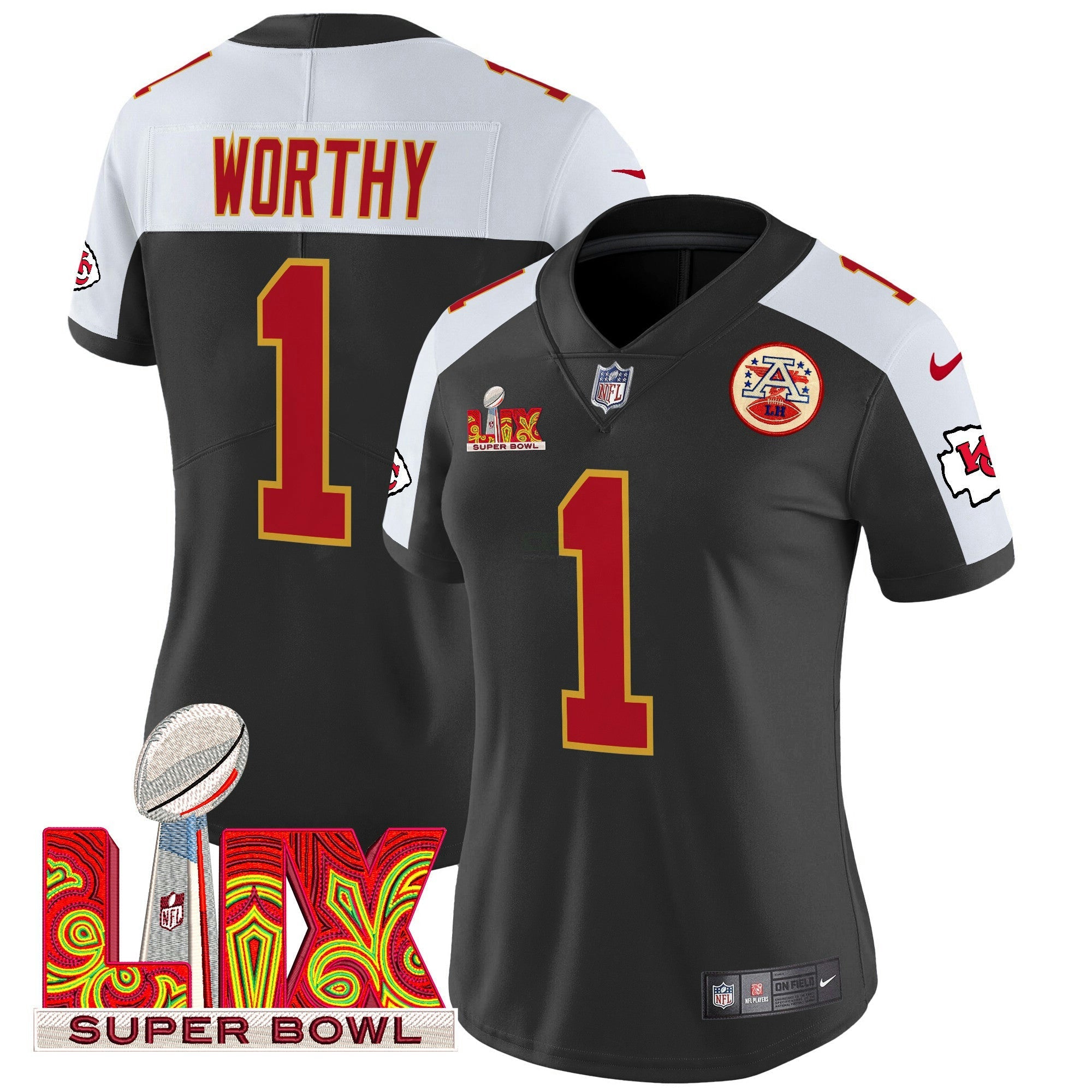 Camisa NFL Women’s Super Bowl LIX Patch Vapor Limited Jersey