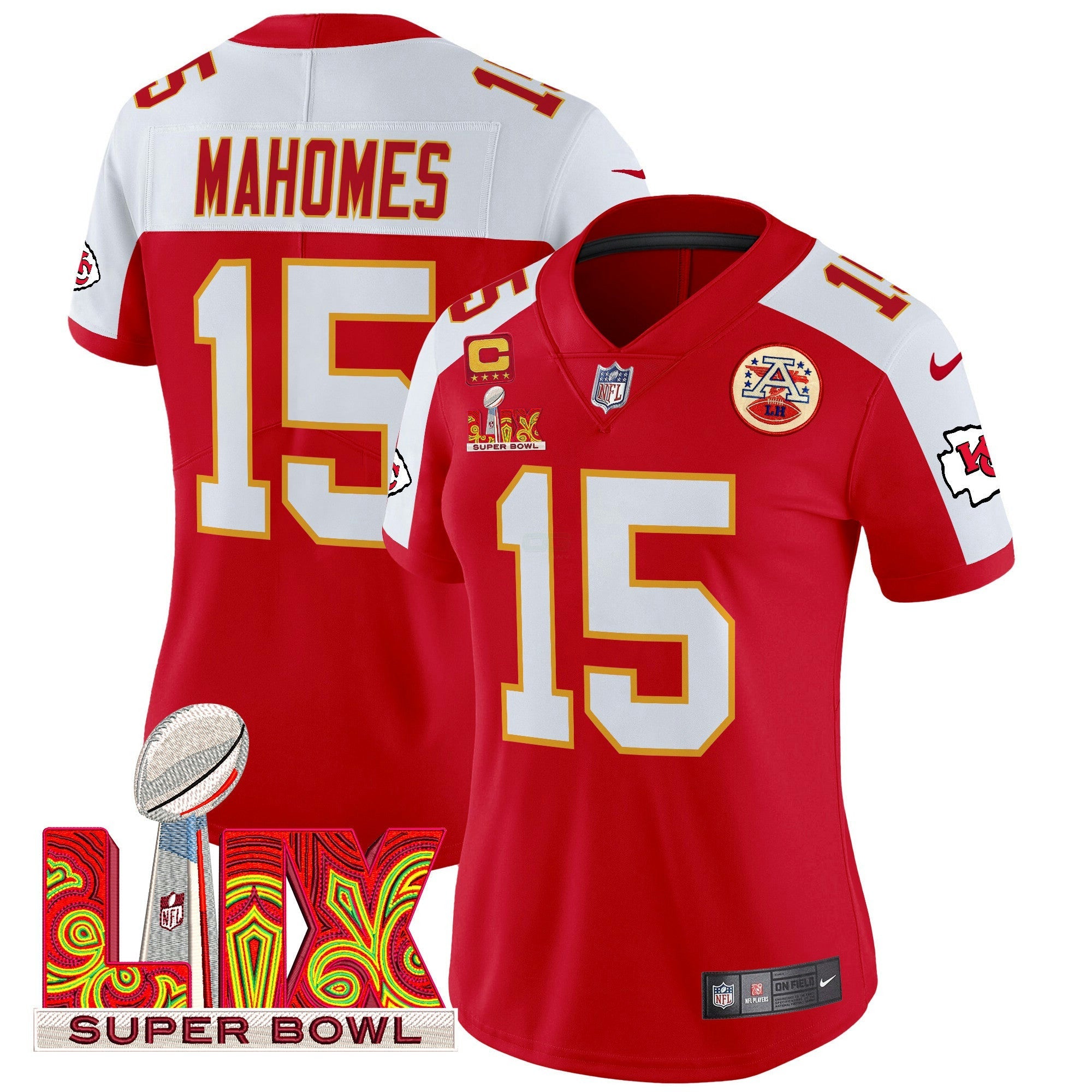 Camisa NFL Women’s Super Bowl LIX Patch Vapor Limited Jersey