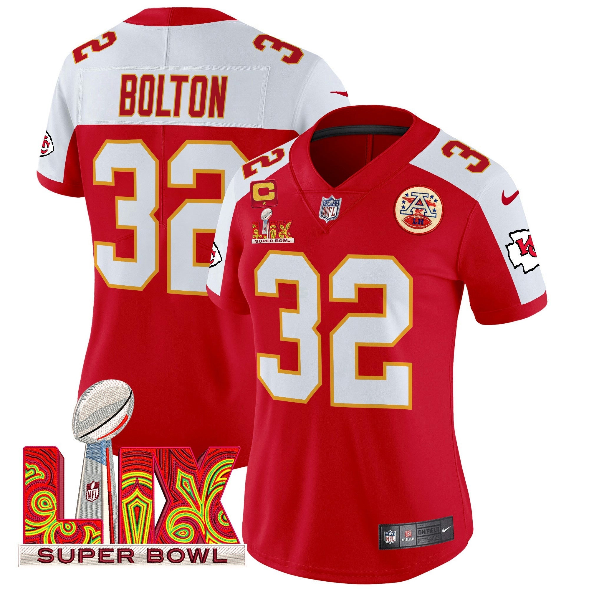 Camisa NFL Women’s Super Bowl LIX Patch Vapor Limited Jersey