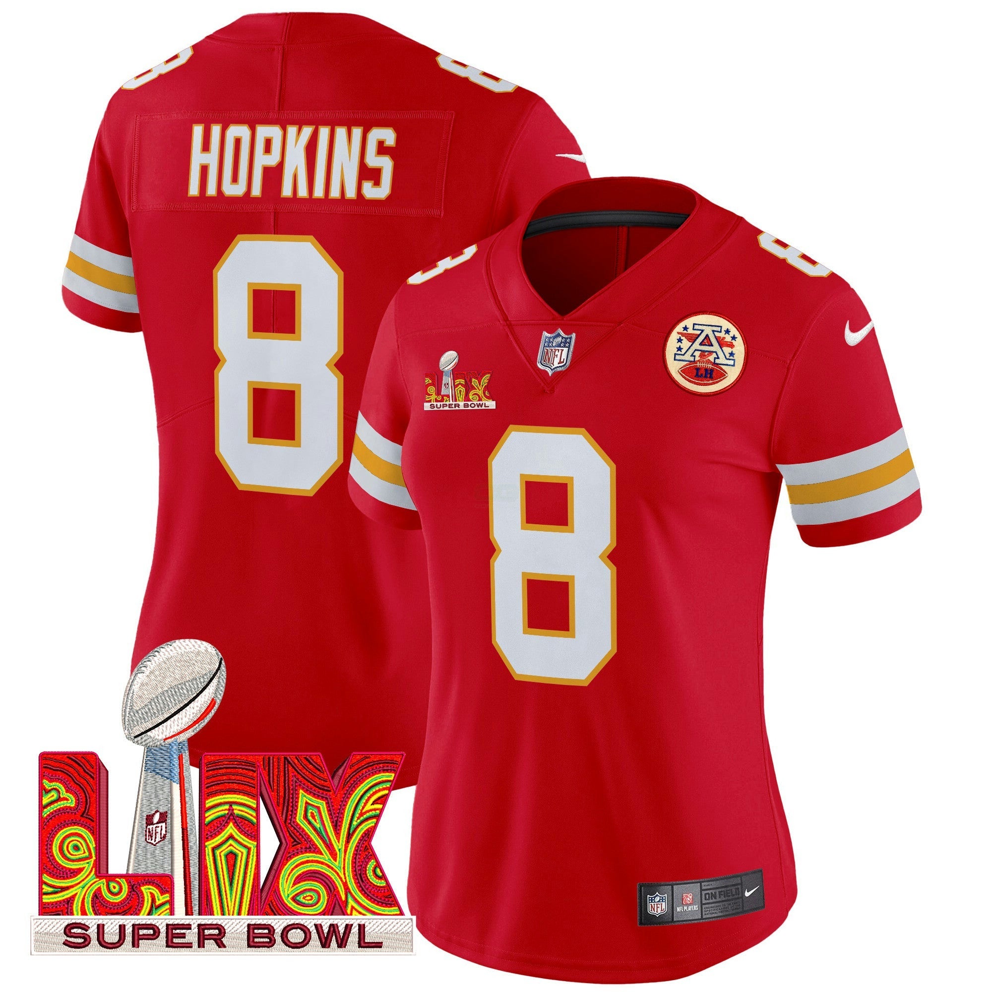 Camisa NFL Women’s Super Bowl LIX Patch Vapor Limited Jersey