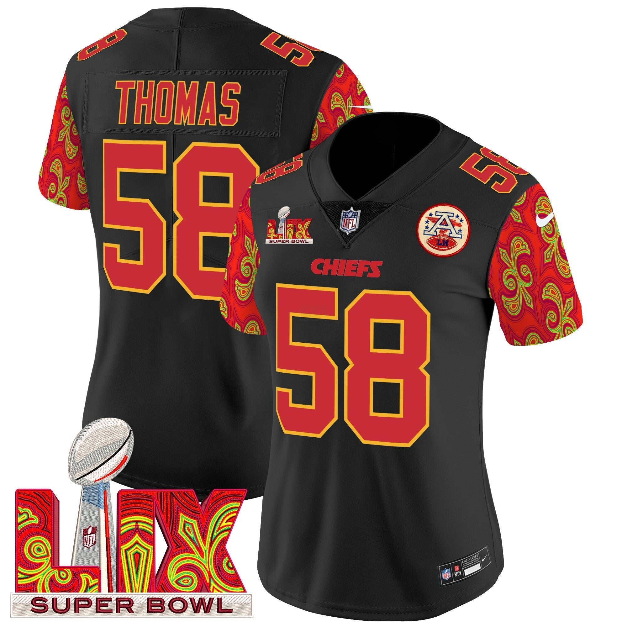 Camisa NFL Women’s Super Bowl LIX Style Vapor Limited Jersey