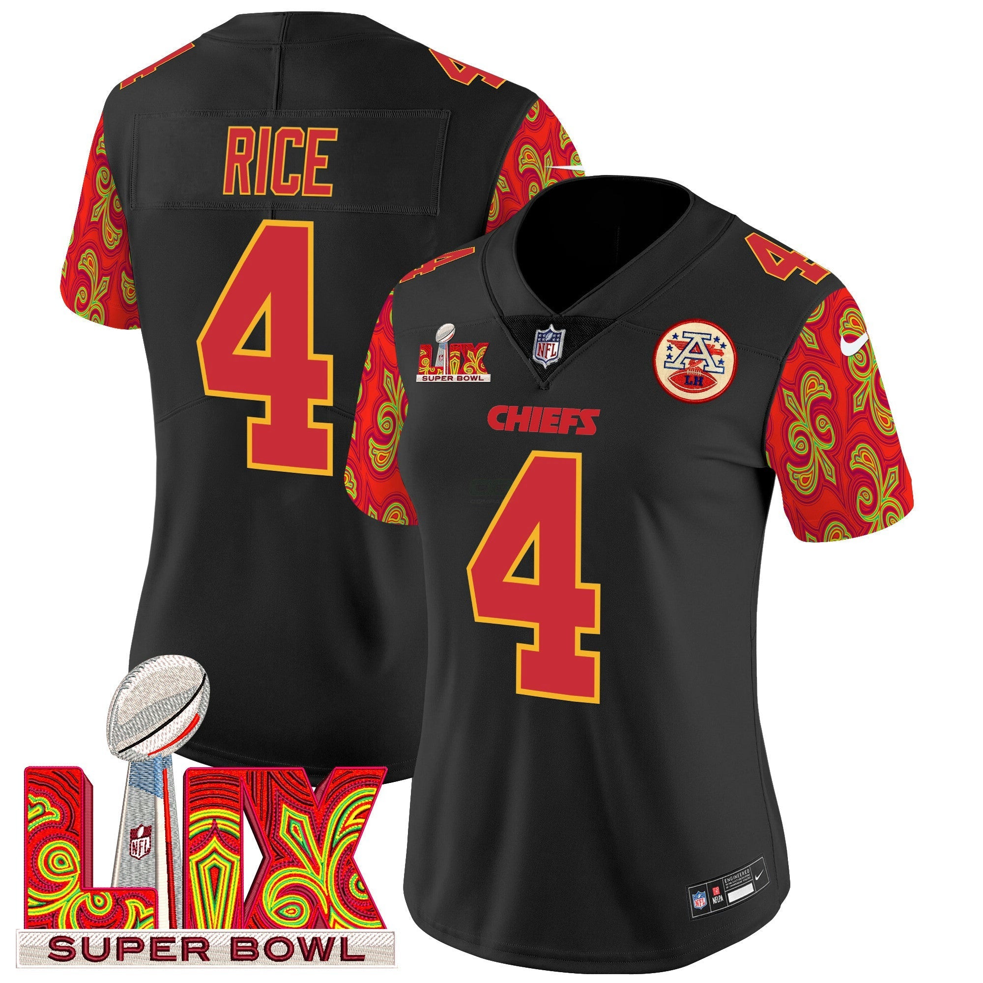 Camisa NFL Women’s Super Bowl LIX Style Vapor Limited Jersey