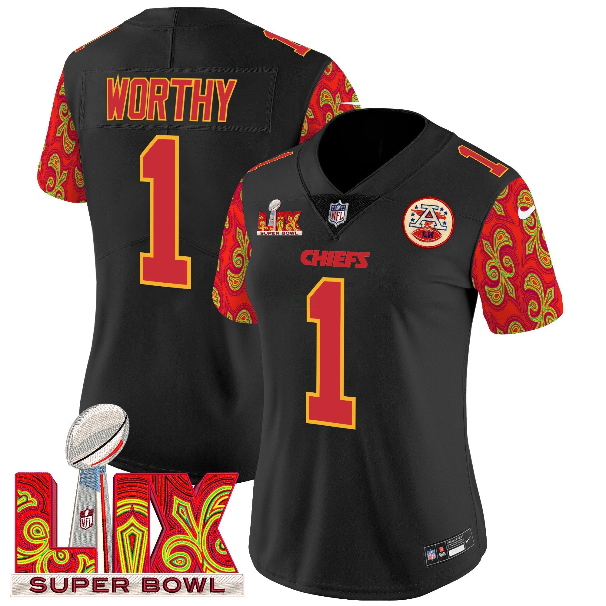 Camisa NFL Women’s Super Bowl LIX Style Vapor Limited Jersey