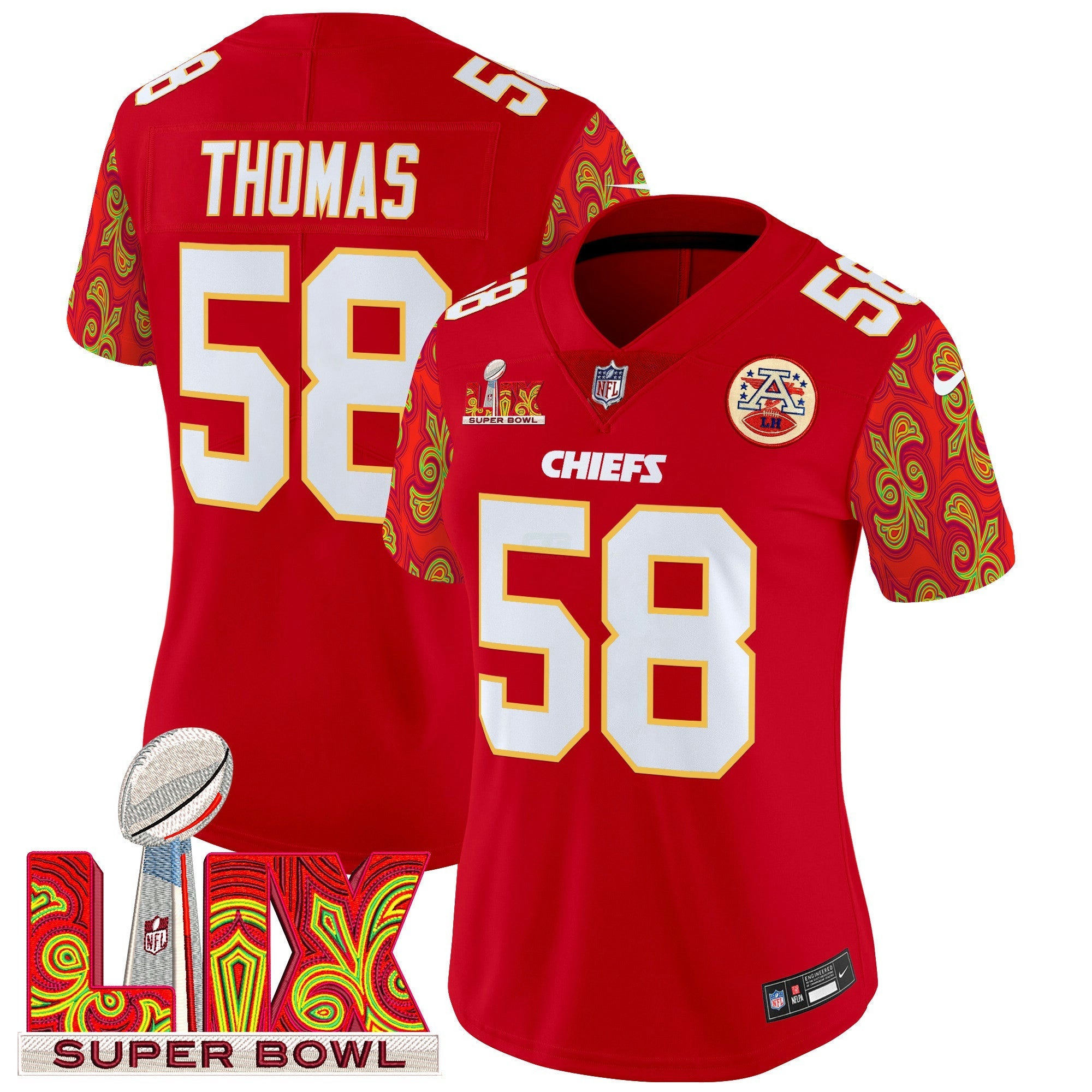 Camisa NFL Women’s Super Bowl LIX Style Vapor Limited Jersey