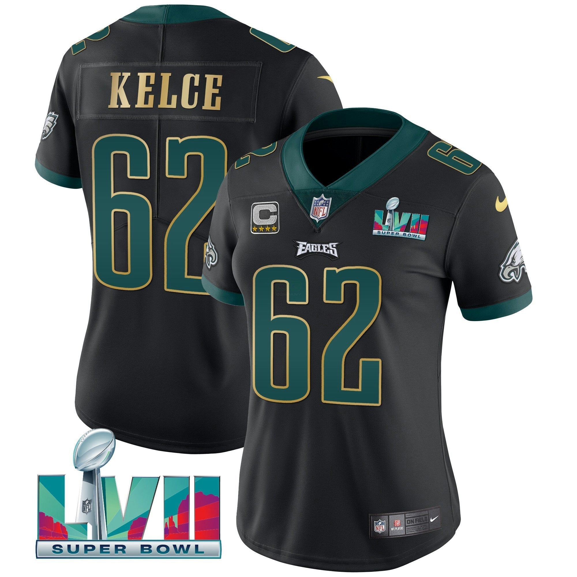 Camisa NFL Women’s Super Bowl LVII Dourada Trim Jersey