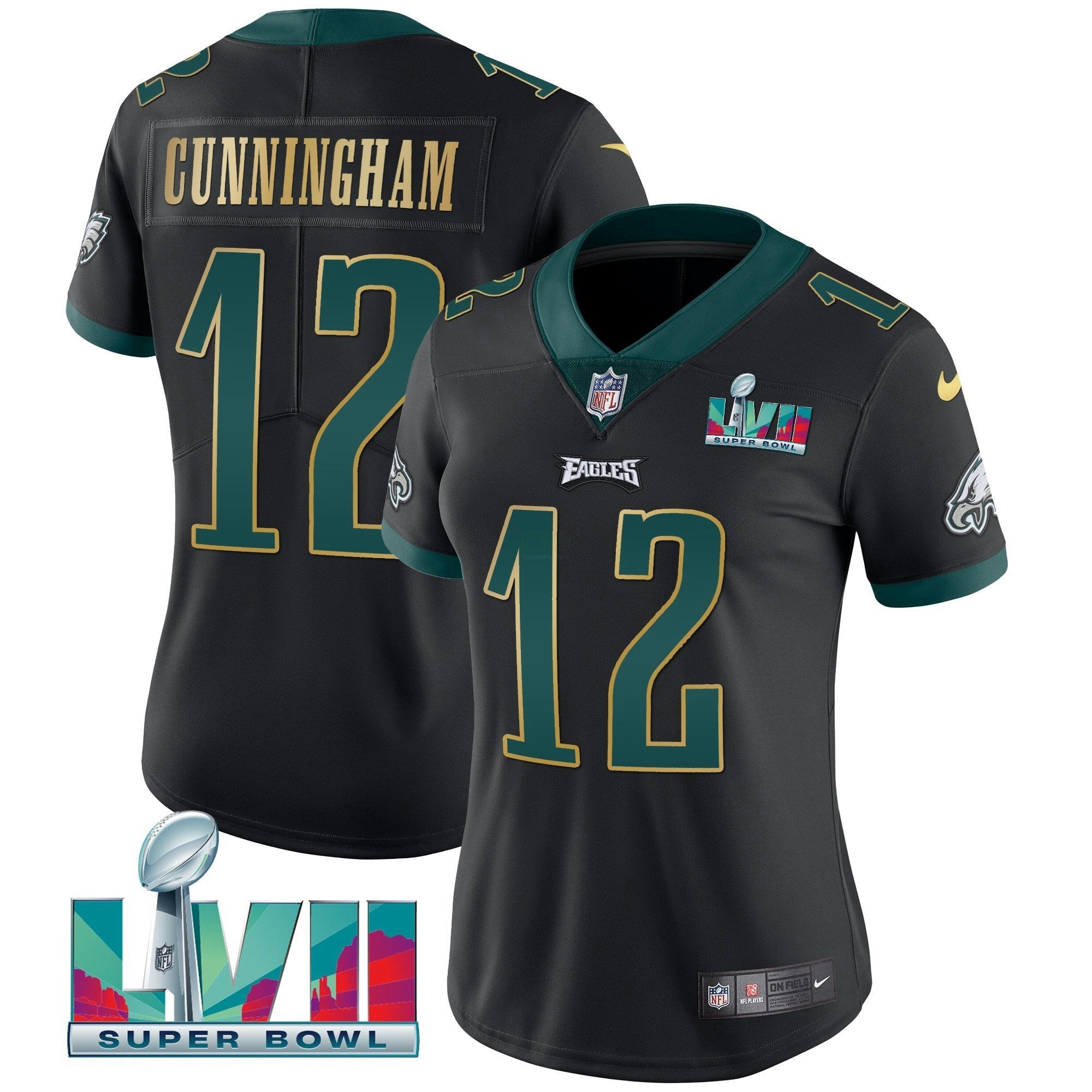 Camisa NFL Women’s Super Bowl LVII Dourada Trim Jersey