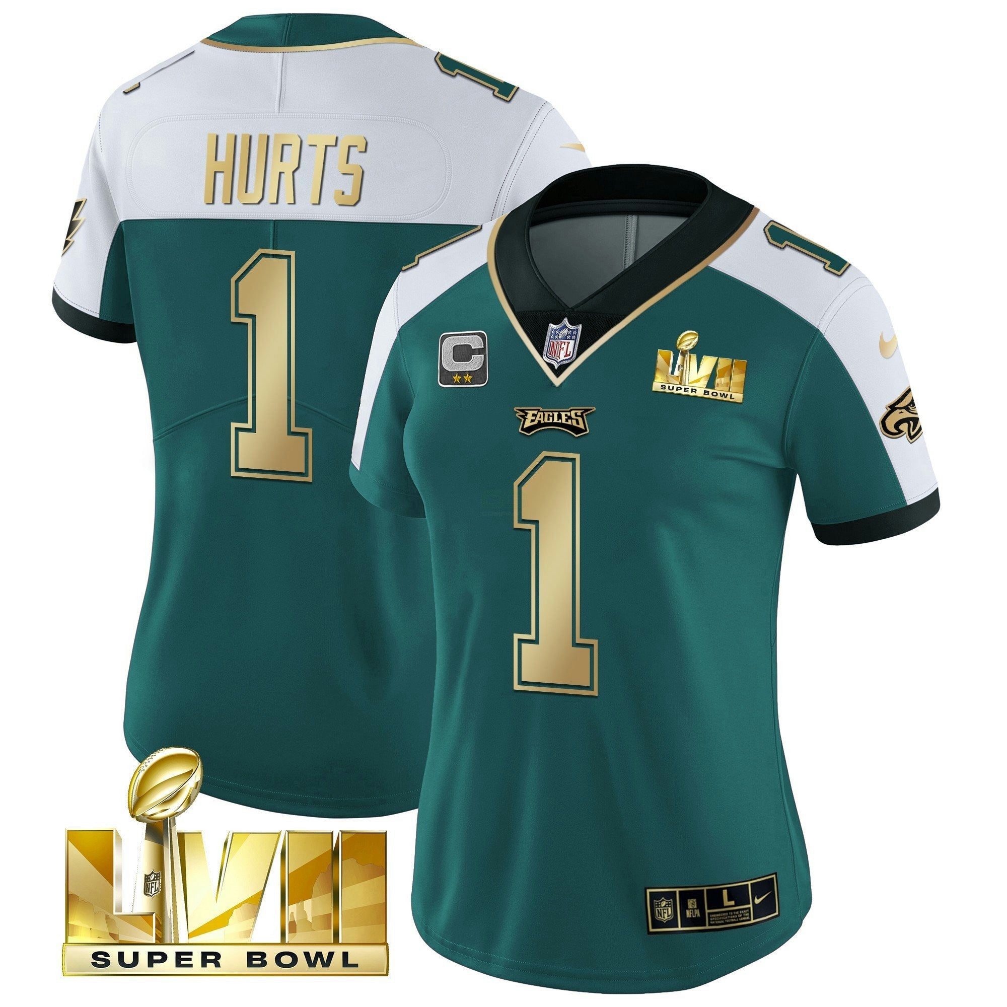 Camisa NFL Women’s Super Bowl LVII Dourada Vapor Jersey