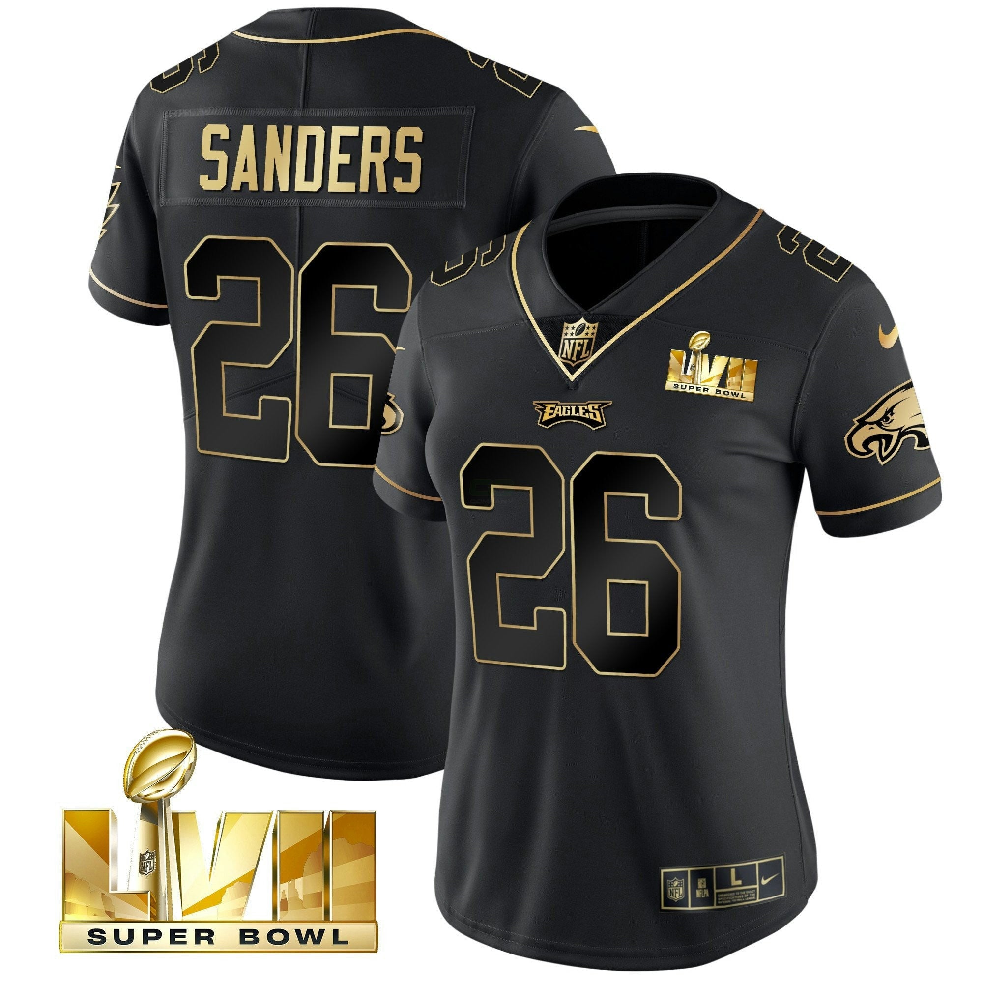 Camisa NFL Women’s Super Bowl LVII Dourada Vapor Jersey