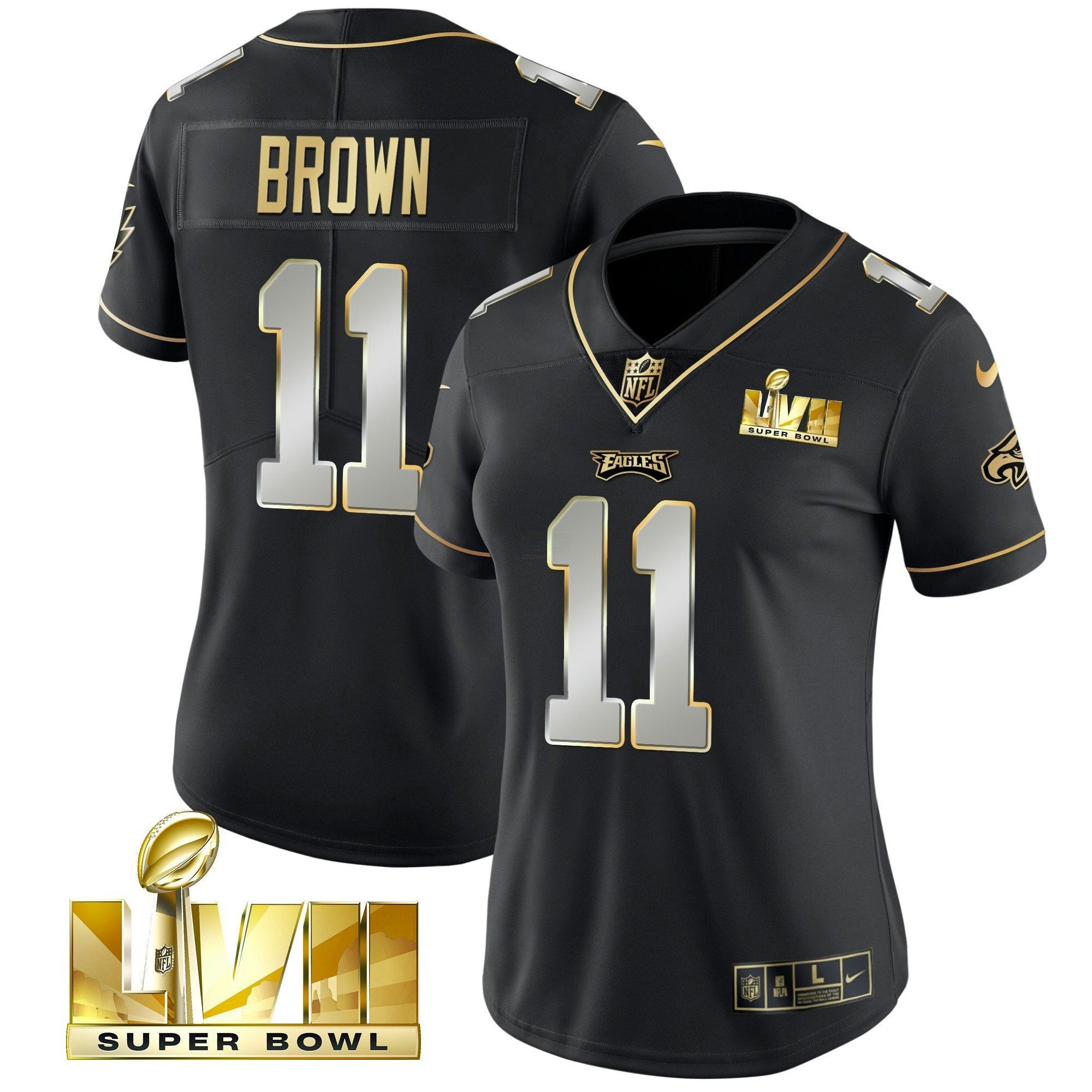 Camisa NFL Women’s Super Bowl LVII Dourada Vapor Jersey