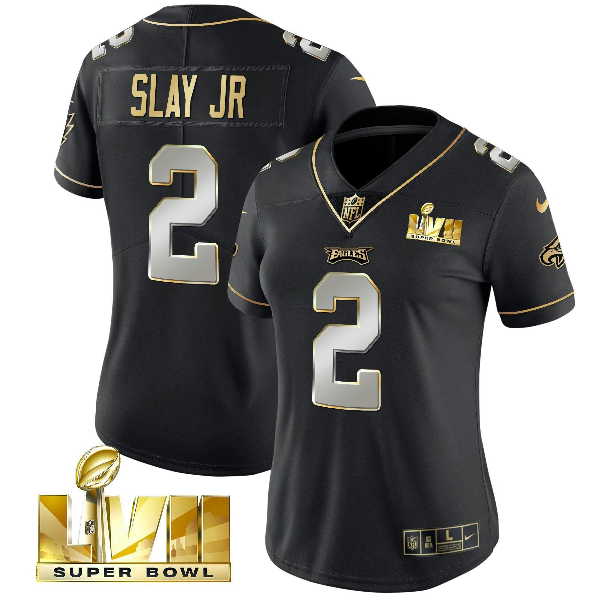 Camisa NFL Women’s Super Bowl LVII Dourada Vapor Jersey