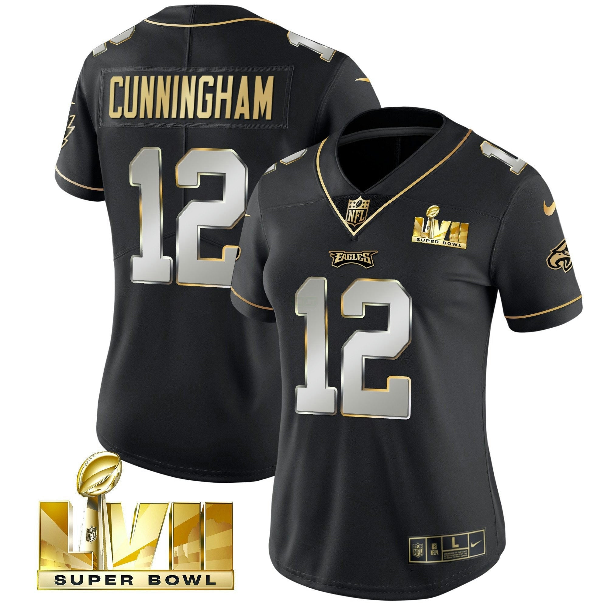 Camisa NFL Women’s Super Bowl LVII Dourada Vapor Jersey