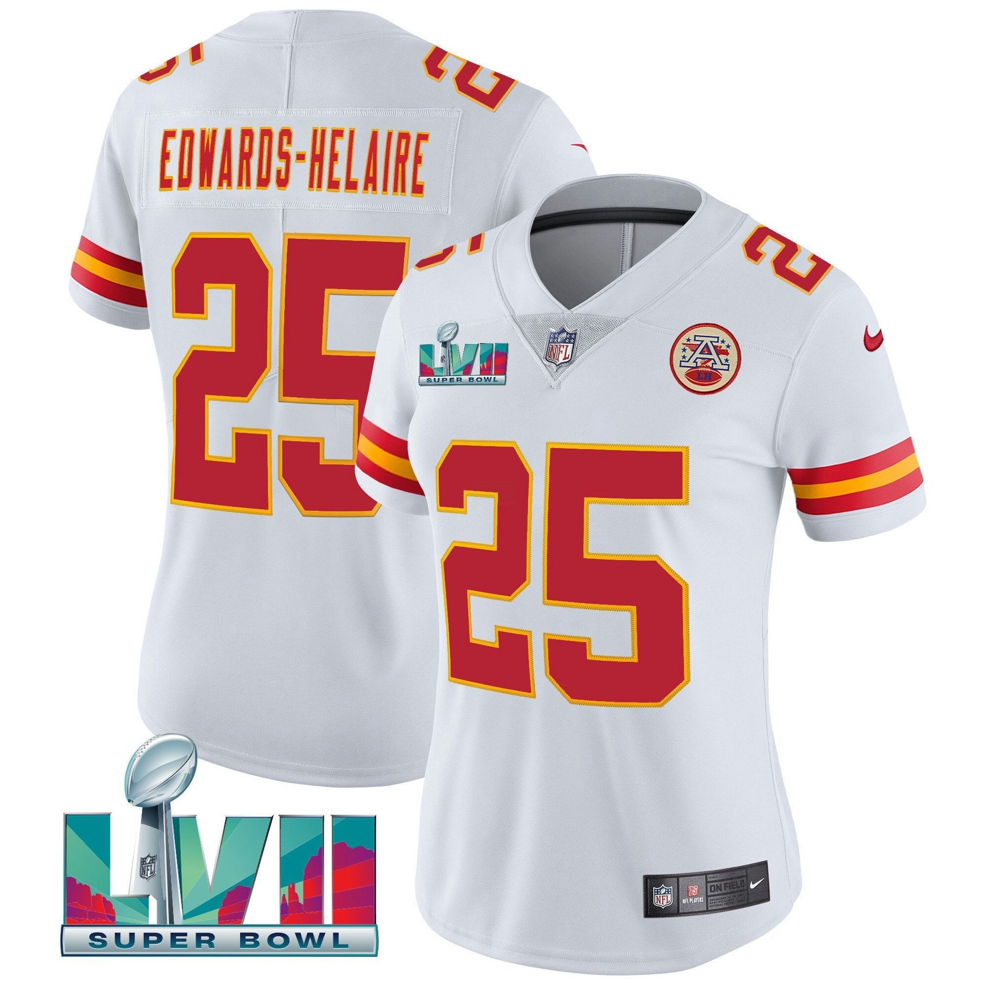 Camisa NFL Women’s Super Bowl LVII Vermelha Dourada Vapor Jersey