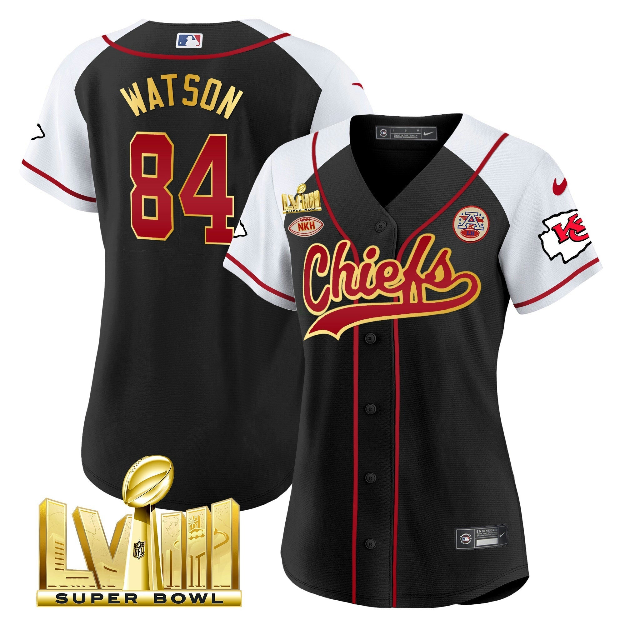 Camisa NFL Women’s Super Bowl LVIII Dourada Patch Jersey