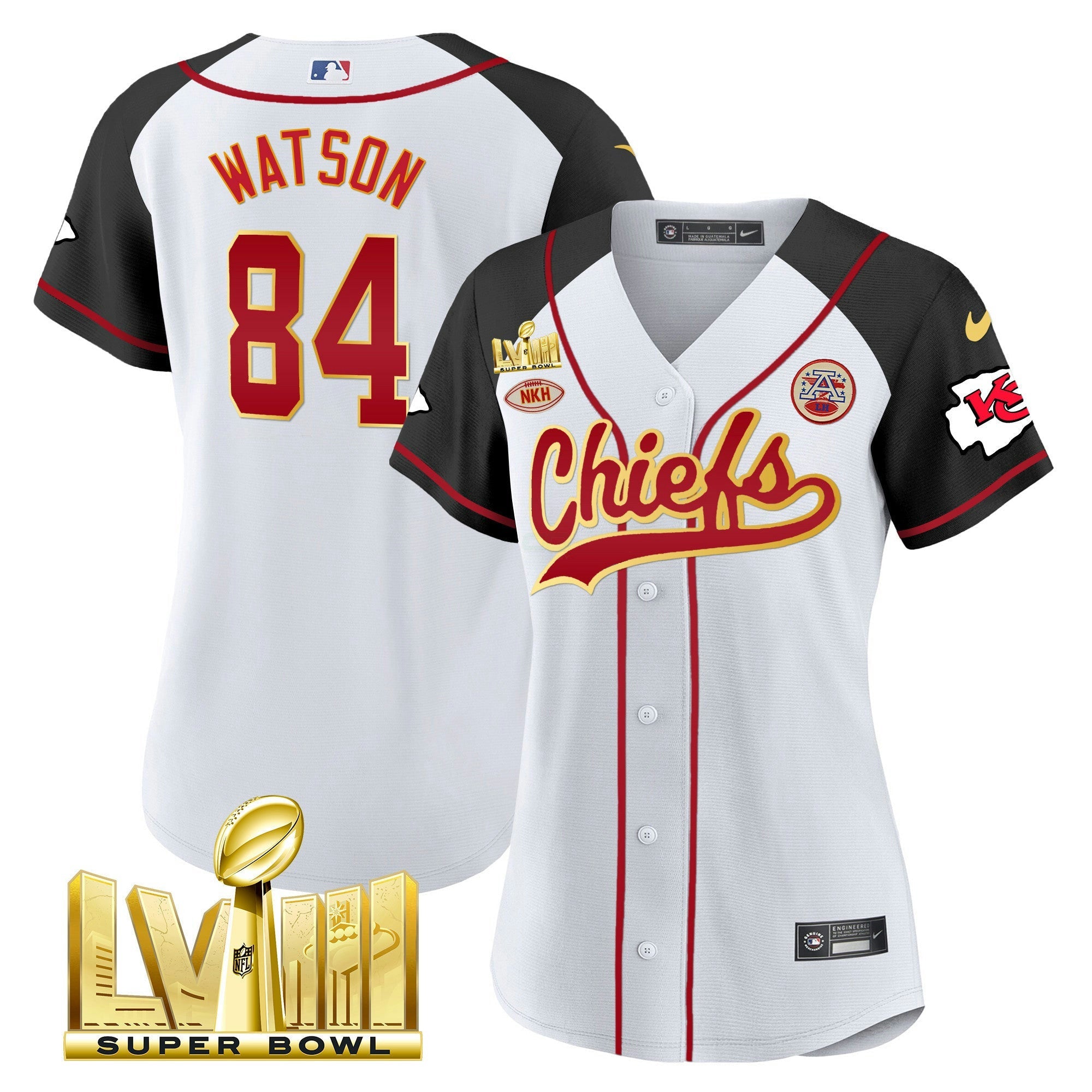 Camisa NFL Women’s Super Bowl LVIII Dourada Patch Jersey