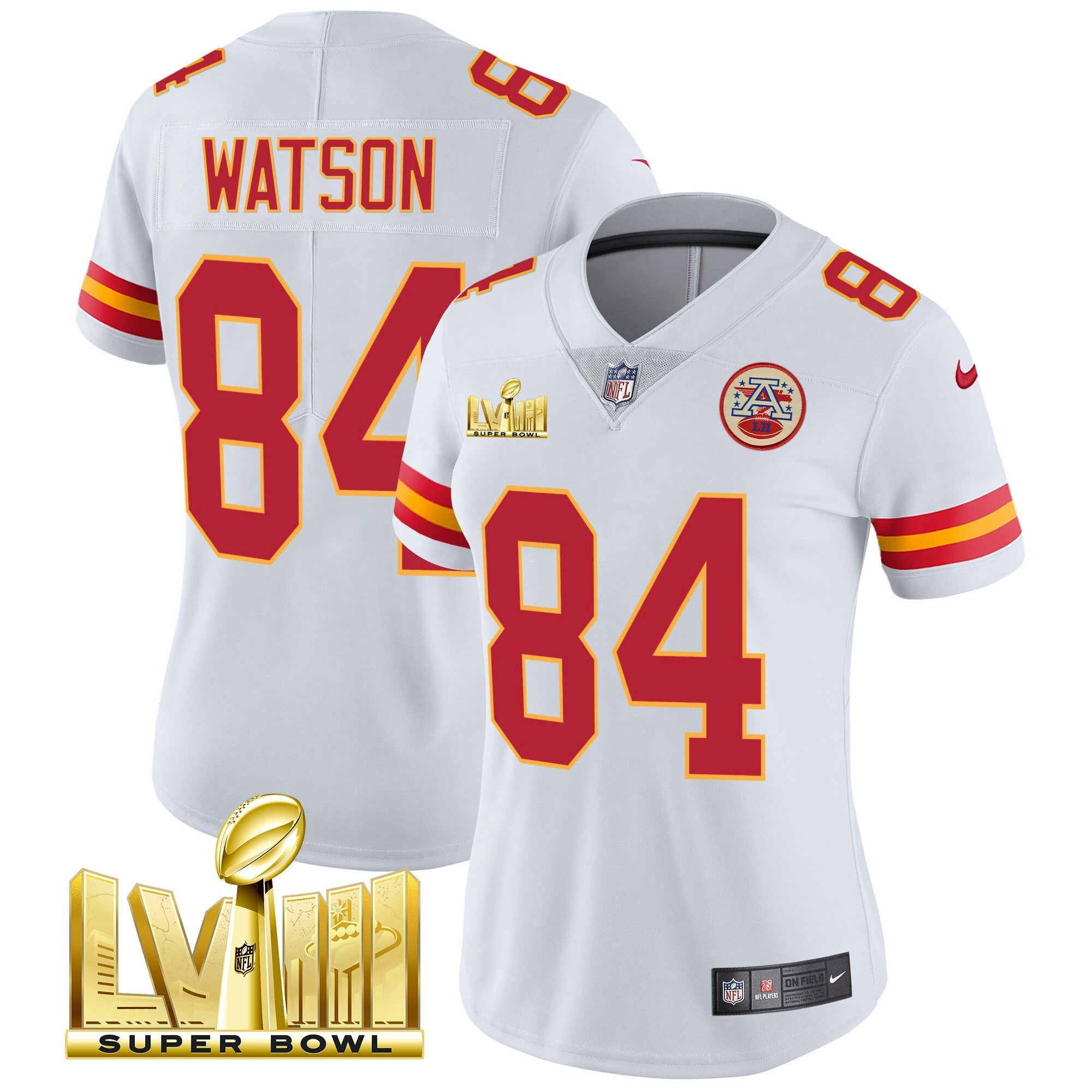 Camisa NFL Women’s Super Bowl LVIII Dourada Patch Vapor Jersey