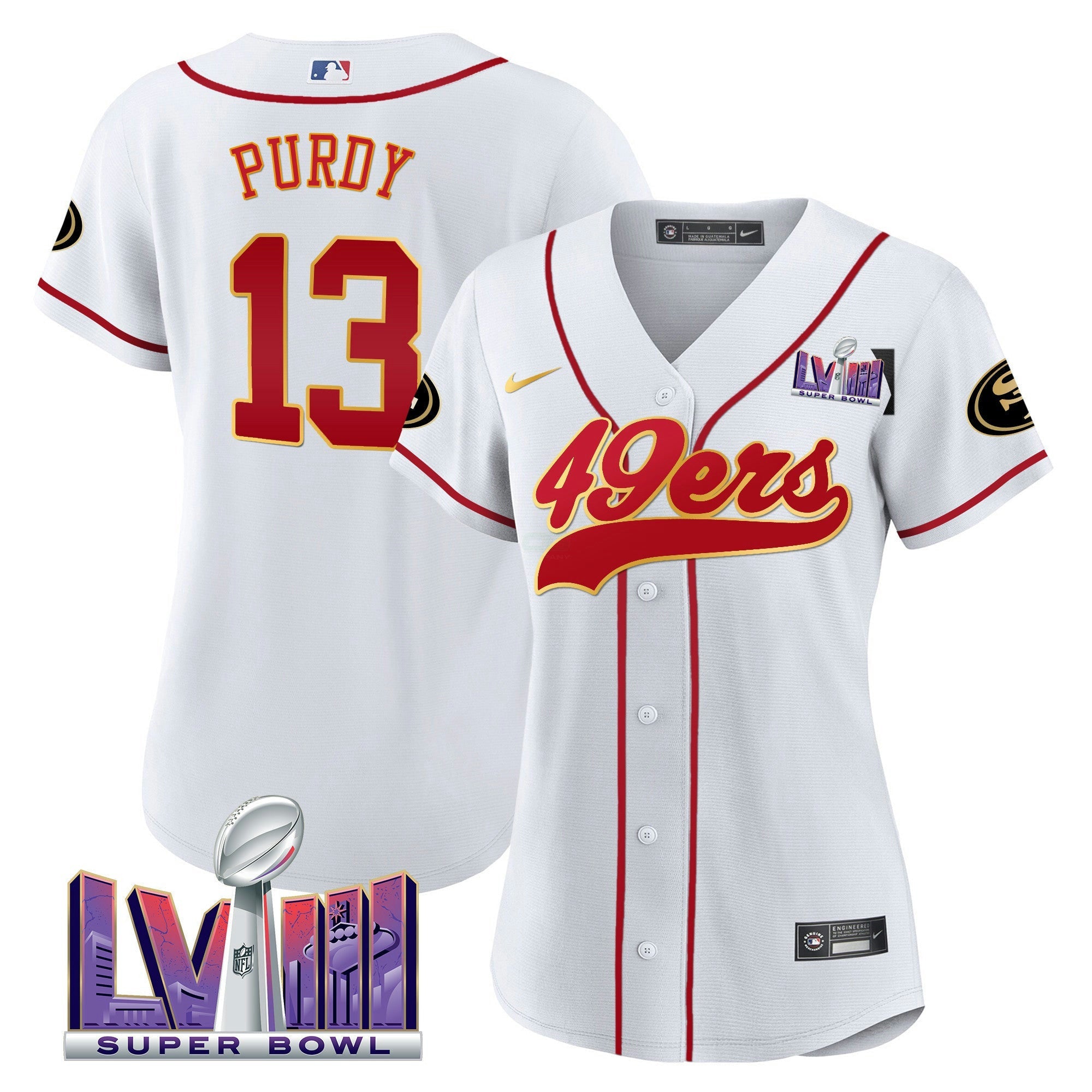 Camisa NFL Women’s Super Bowl LVIII Patch Jersey