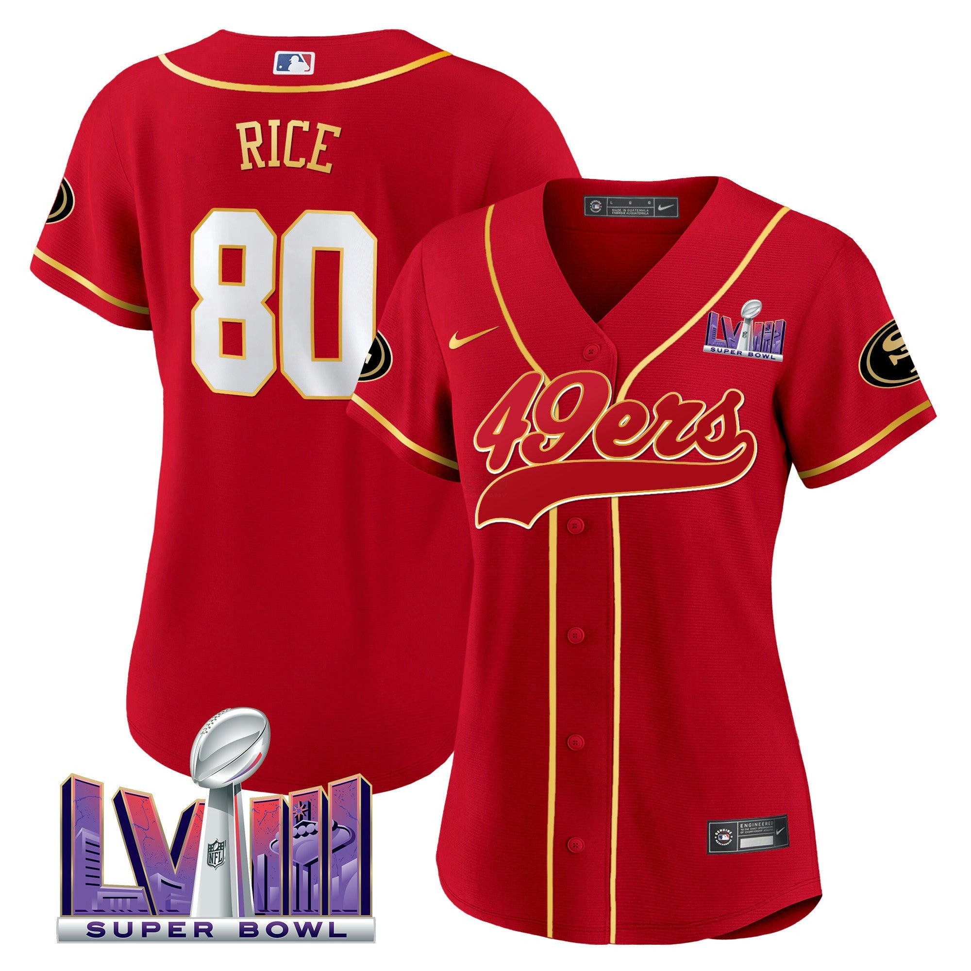 Camisa NFL Women’s Super Bowl LVIII Patch Jersey