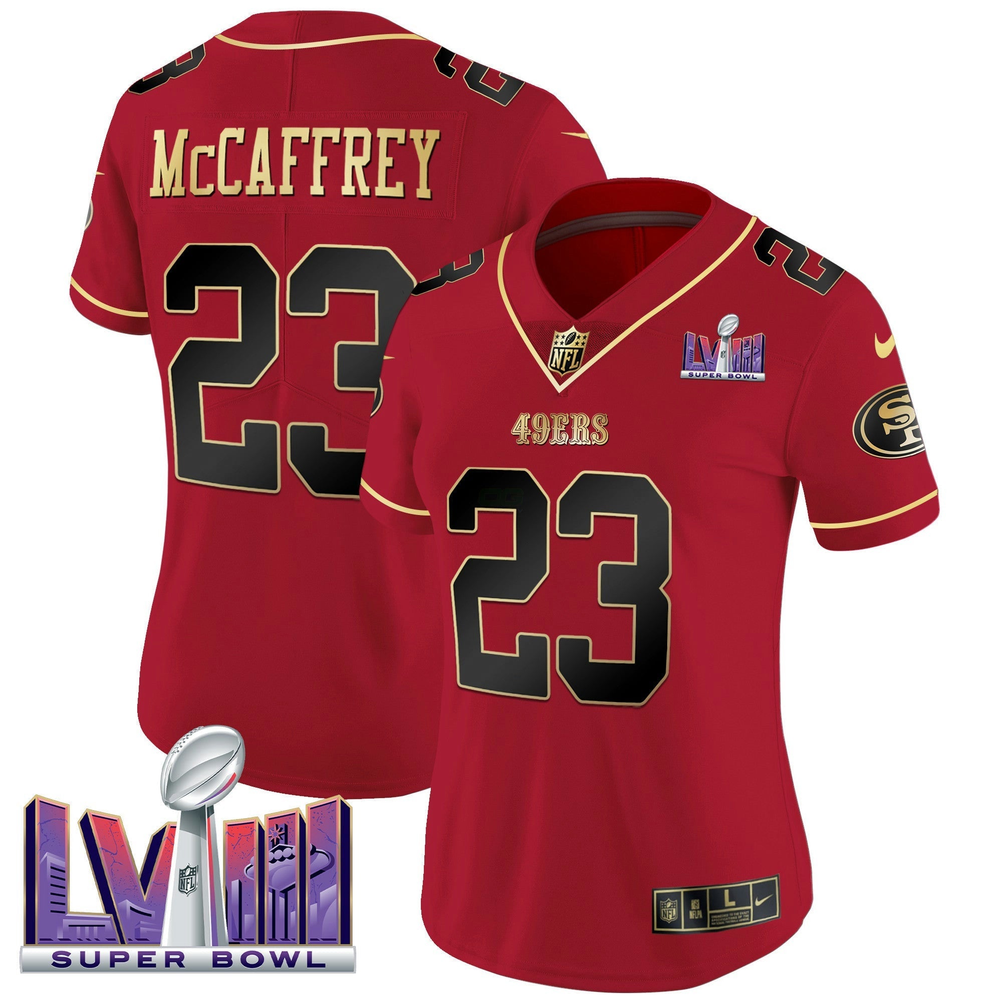 Camisa NFL Women’s Super Bowl LVIII Patch Vapor Jersey