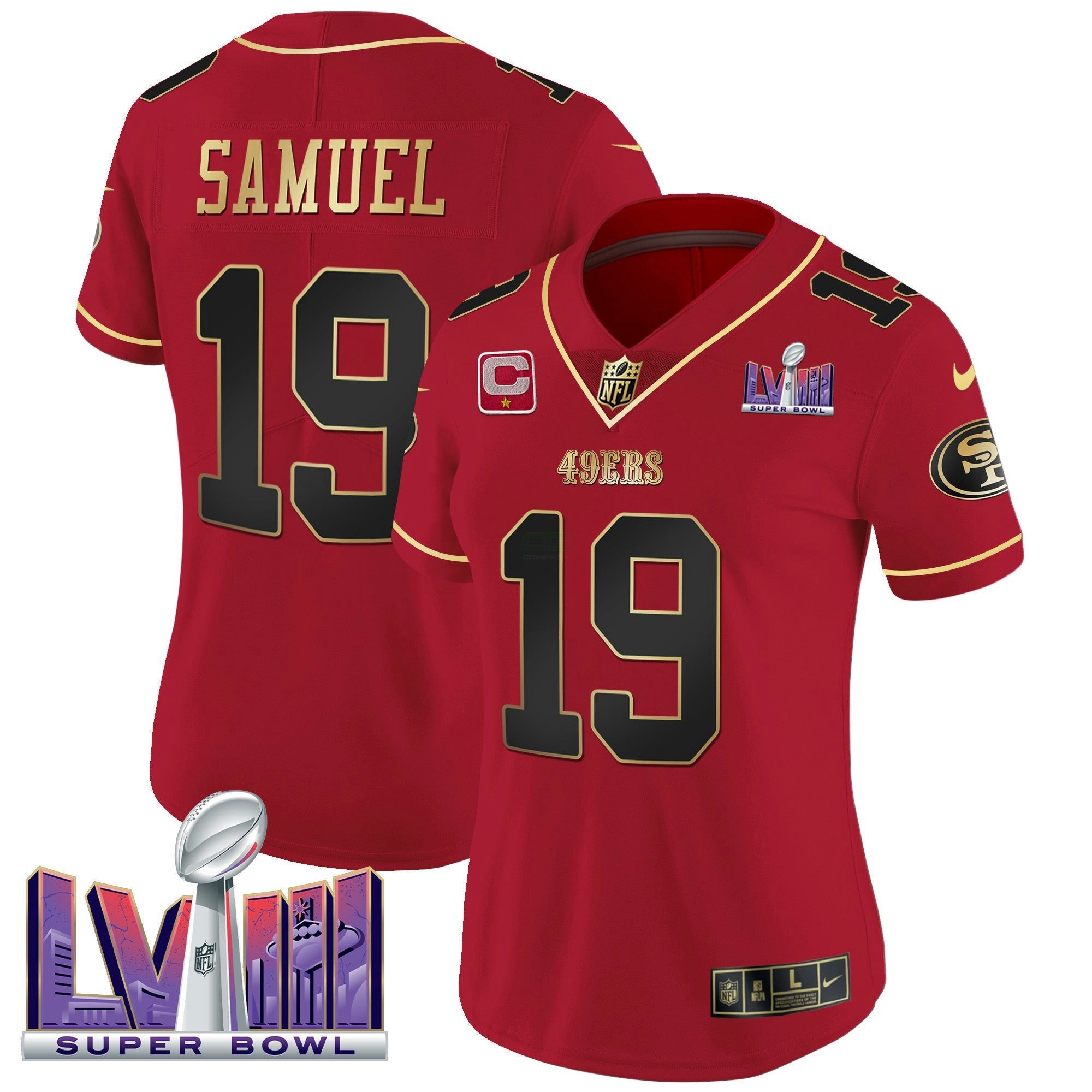 Camisa NFL Women’s Super Bowl LVIII Patch Vapor Jersey