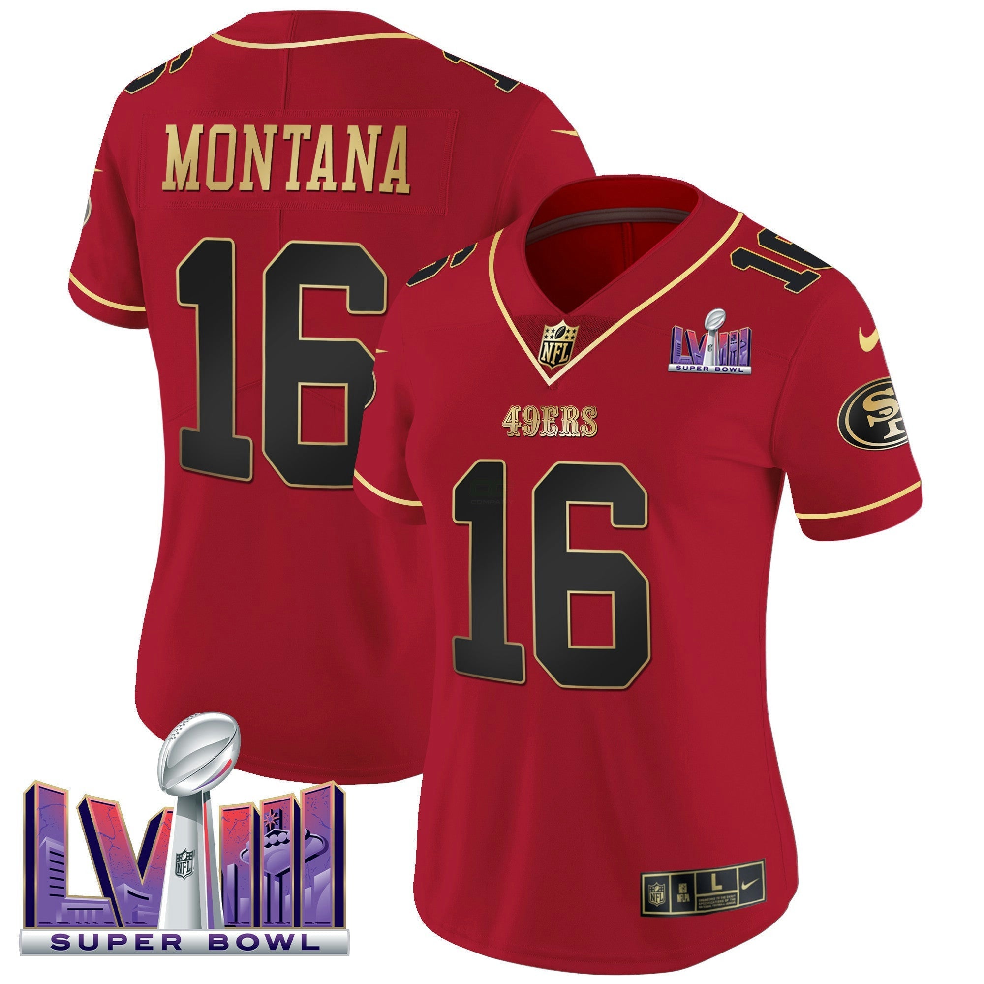 Camisa NFL Women’s Super Bowl LVIII Patch Vapor Jersey