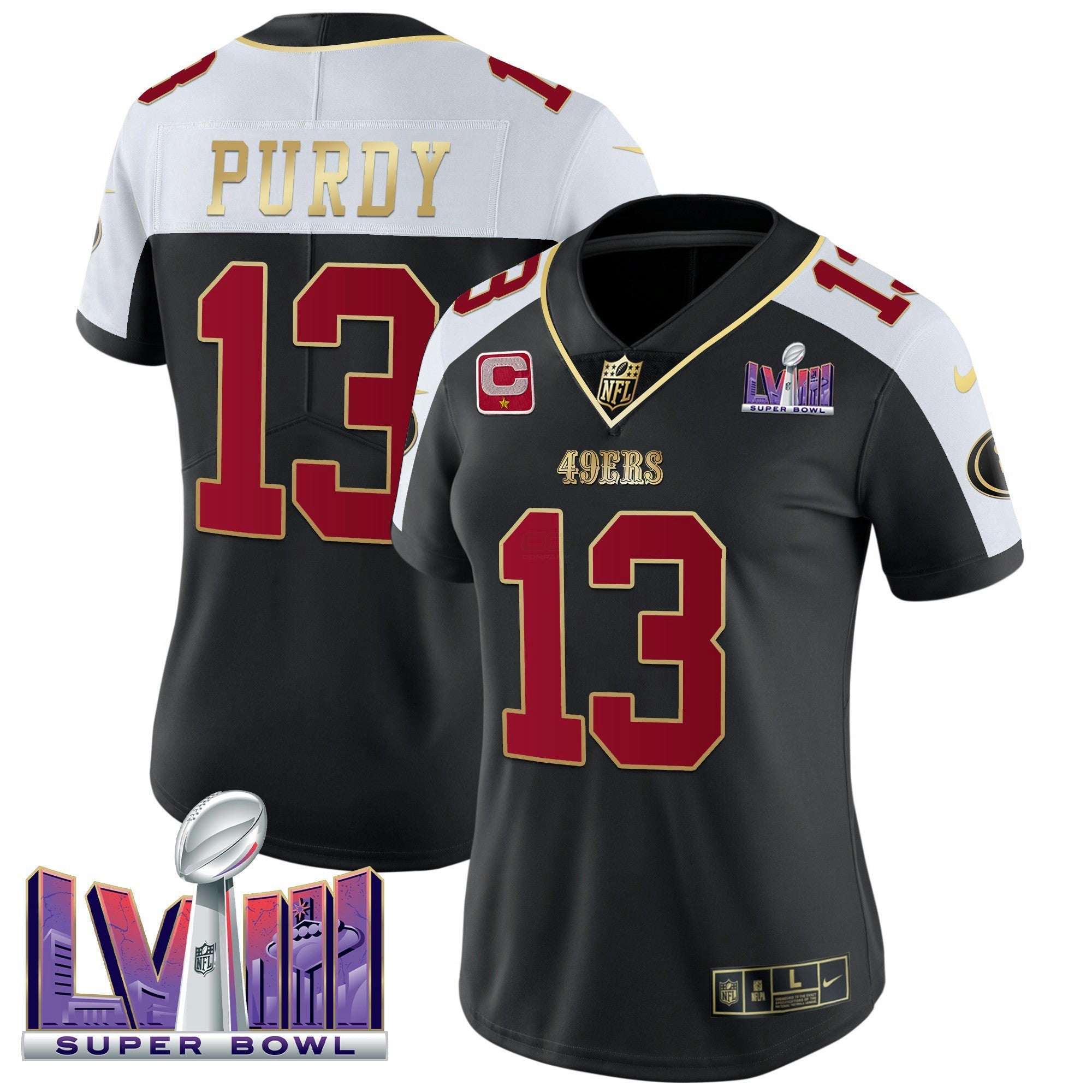 Camisa NFL Women’s Super Bowl LVIII Patch Vapor Jersey
