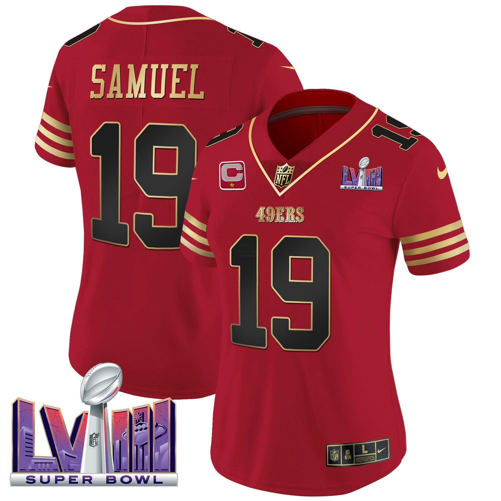 Camisa NFL Women’s Super Bowl LVIII Patch Vapor Jersey