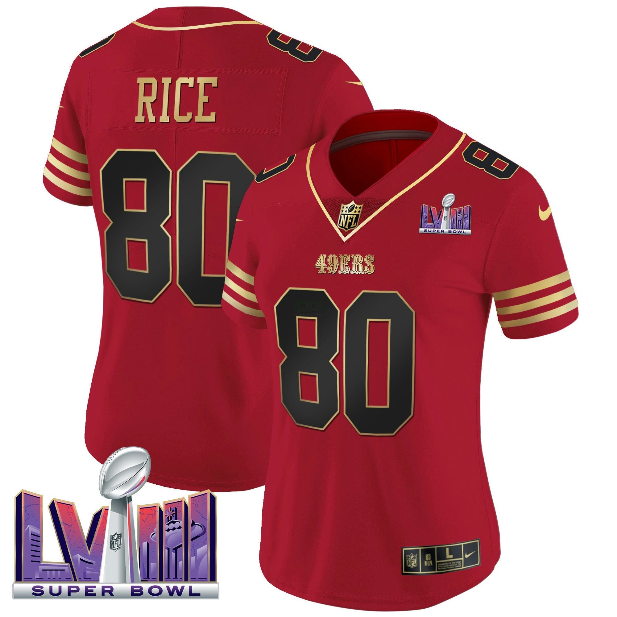 Camisa NFL Women’s Super Bowl LVIII Patch Vapor Jersey