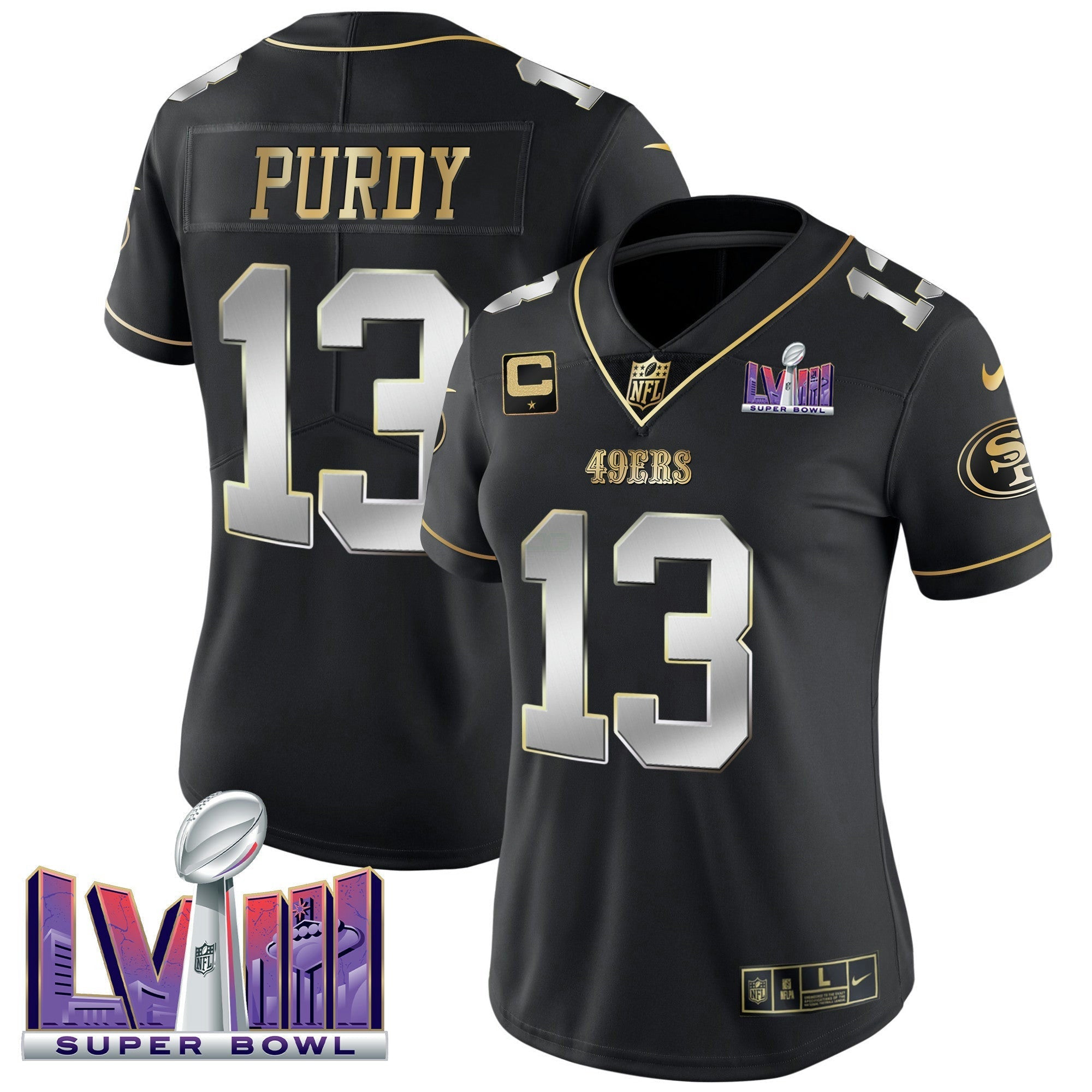 Camisa NFL Women’s Super Bowl LVIII Patch Vapor Jersey