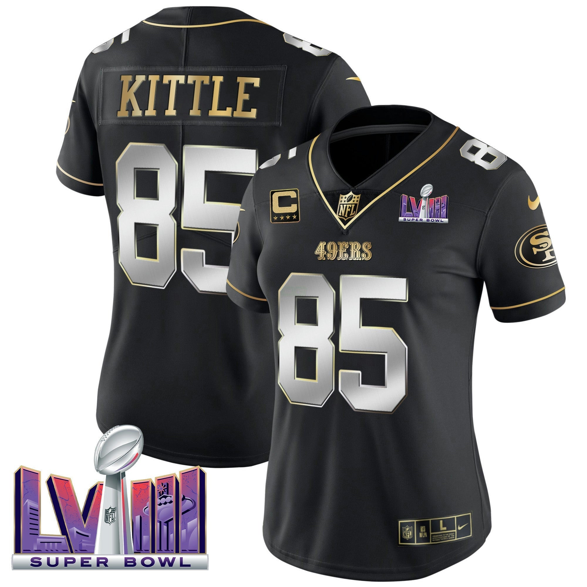 Camisa NFL Women’s Super Bowl LVIII Patch Vapor Jersey