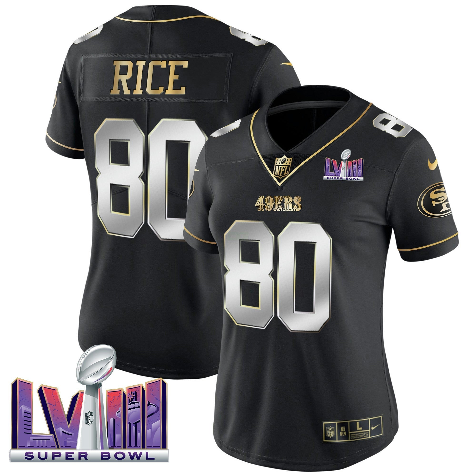 Camisa NFL Women’s Super Bowl LVIII Patch Vapor Jersey