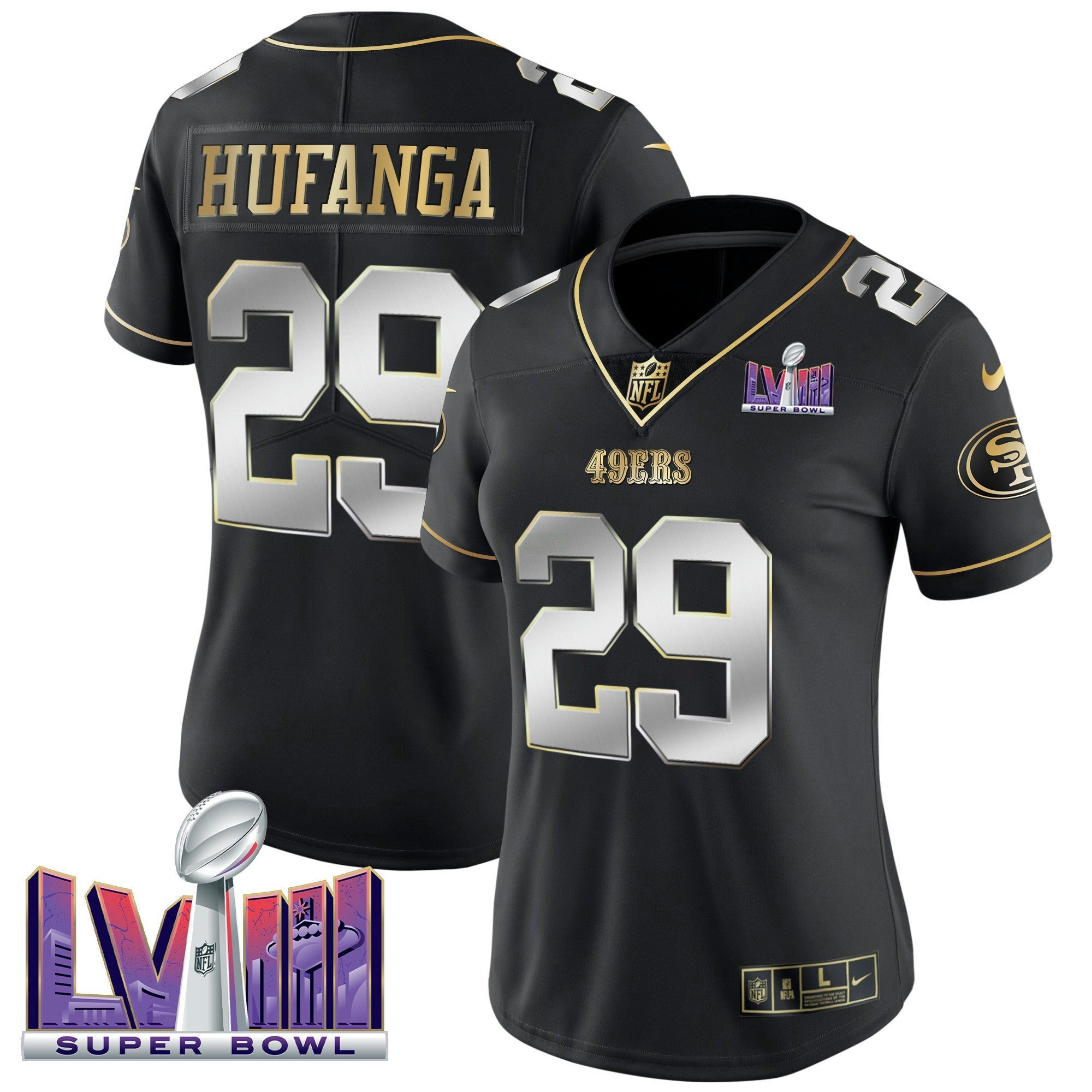Camisa NFL Women’s Super Bowl LVIII Patch Vapor Jersey