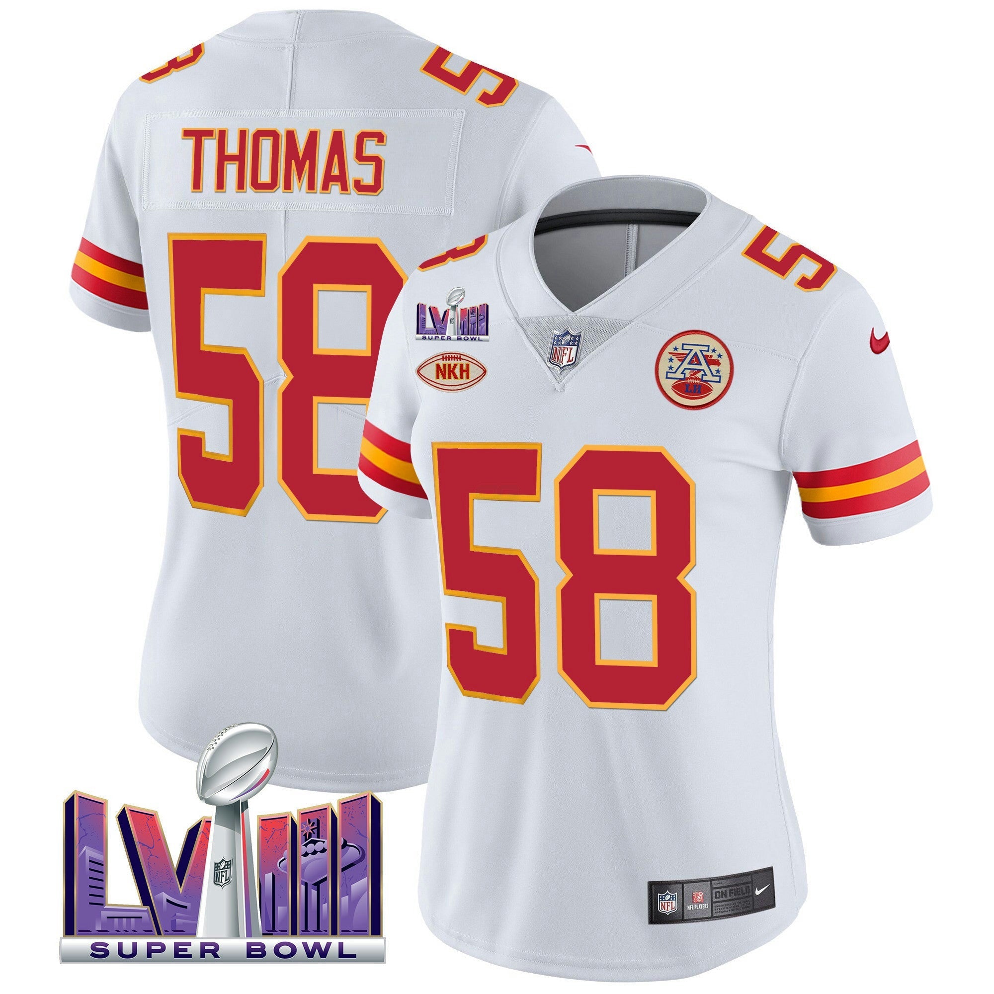 Camisa NFL Women’s Super Bowl LVIII Patch Vapor Jersey V2