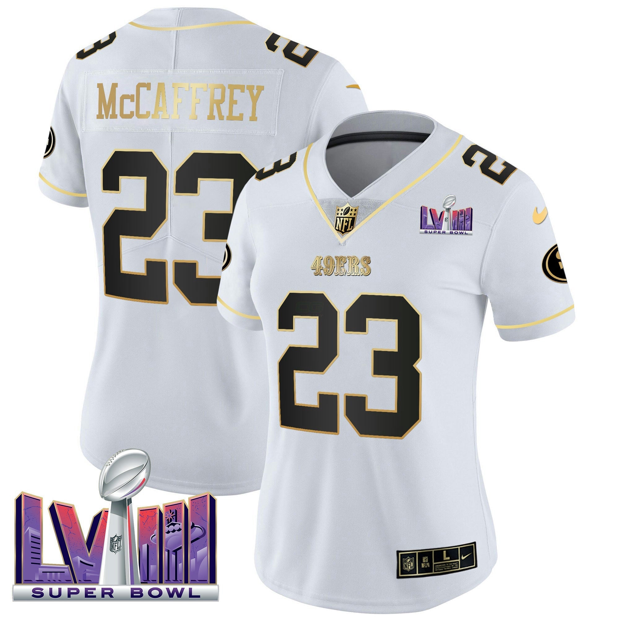 Camisa NFL Women’s Super Bowl LVIII Patch Vapor Jersey V2