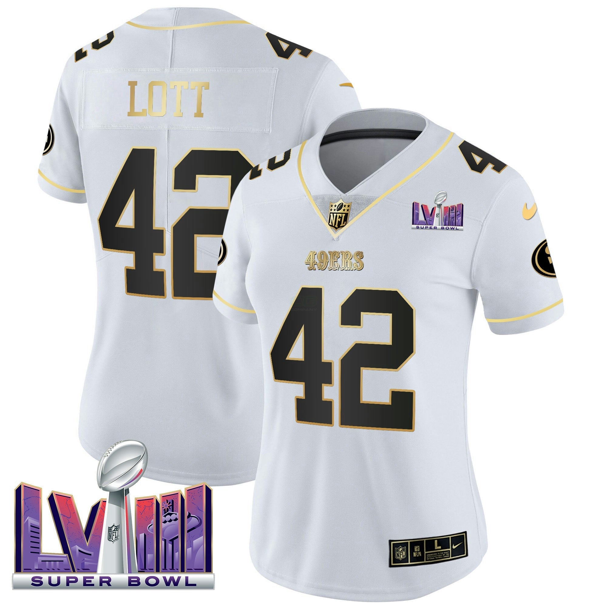 Camisa NFL Women’s Super Bowl LVIII Patch Vapor Jersey V2