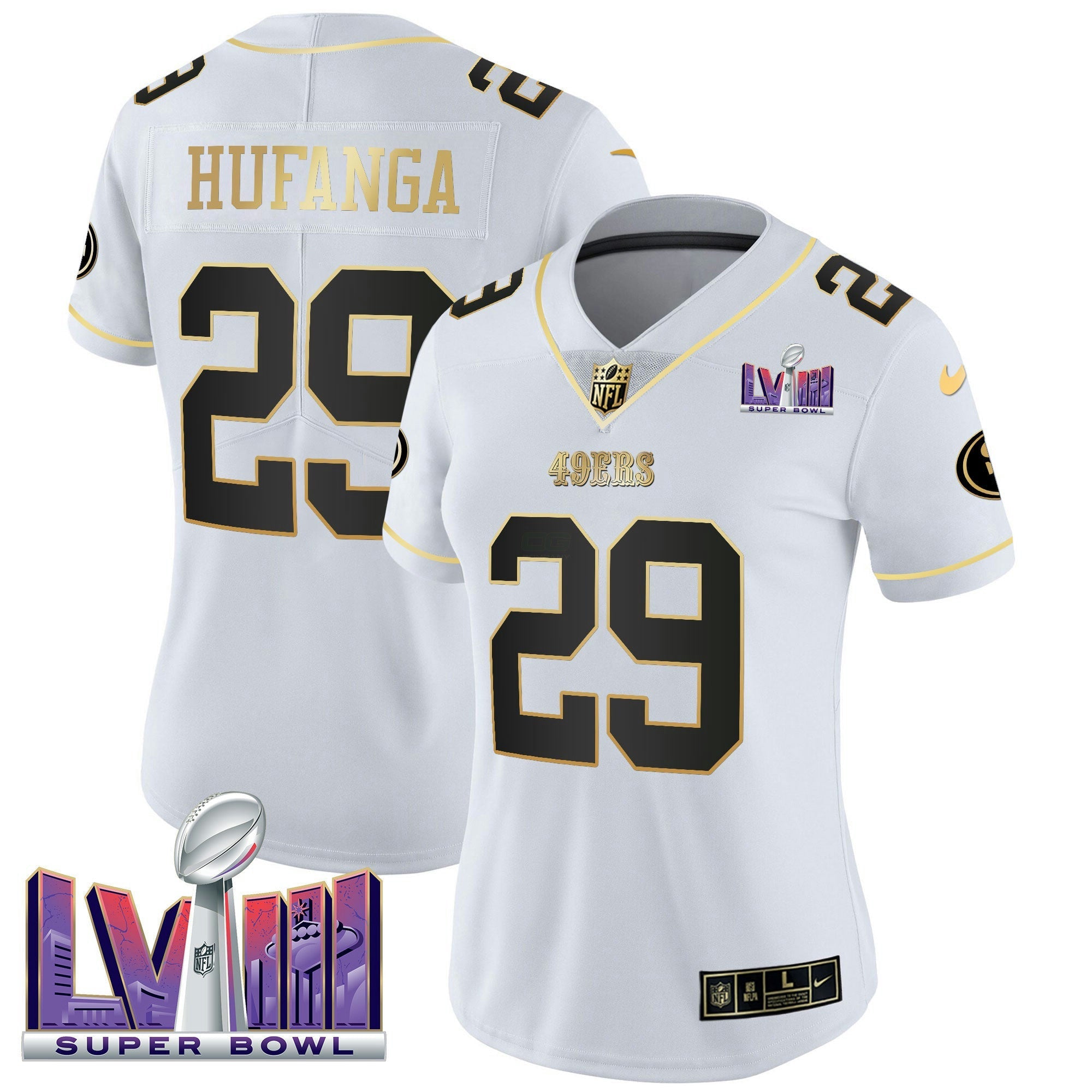 Camisa NFL Women’s Super Bowl LVIII Patch Vapor Jersey V2