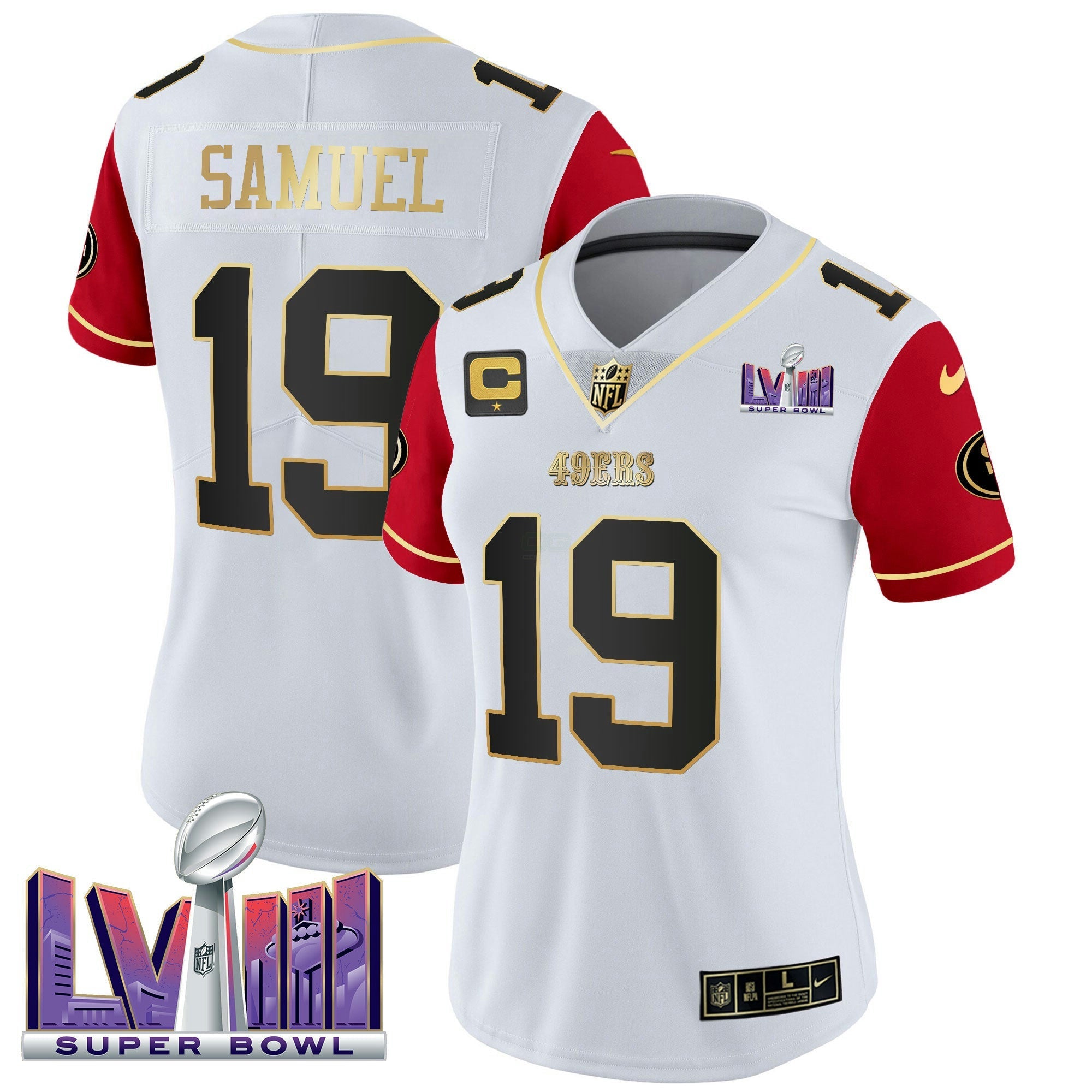 Camisa NFL Women’s Super Bowl LVIII Patch Vapor Jersey V2