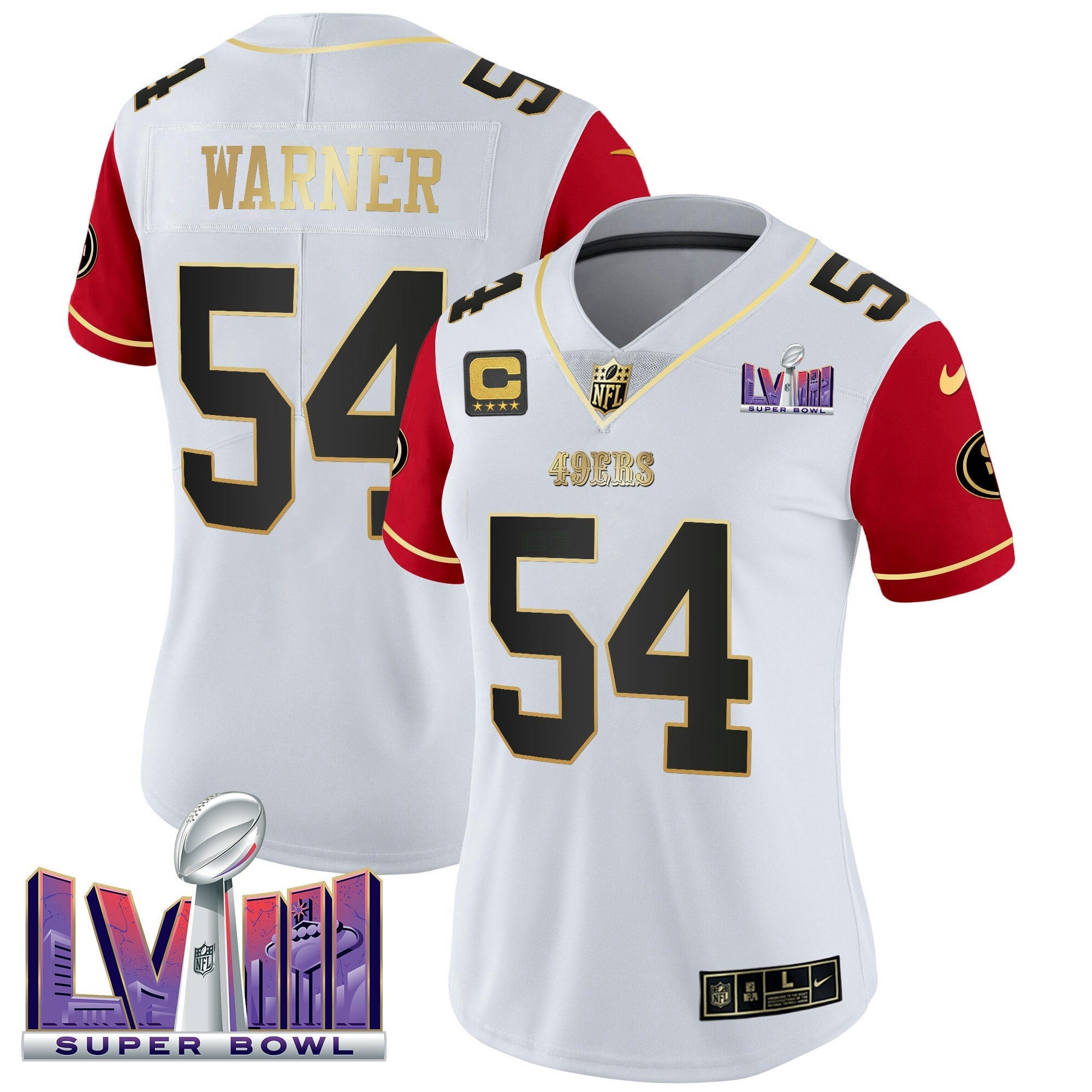 Camisa NFL Women’s Super Bowl LVIII Patch Vapor Jersey V2